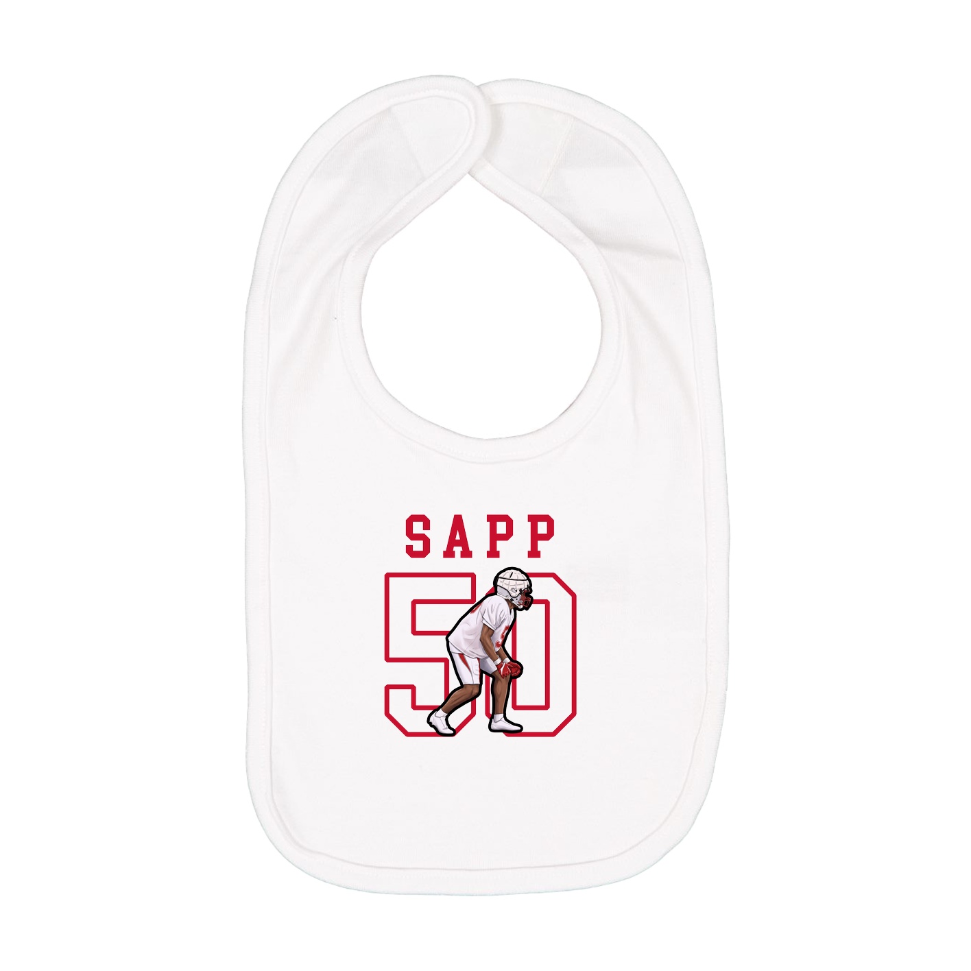 Infant Bib — Shirsey in White