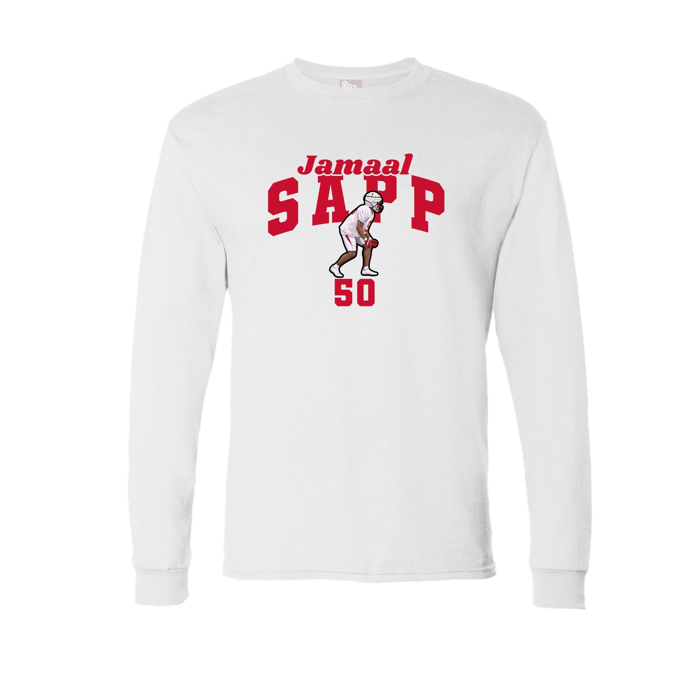 Long Sleeve Tee — Signature Arch in White