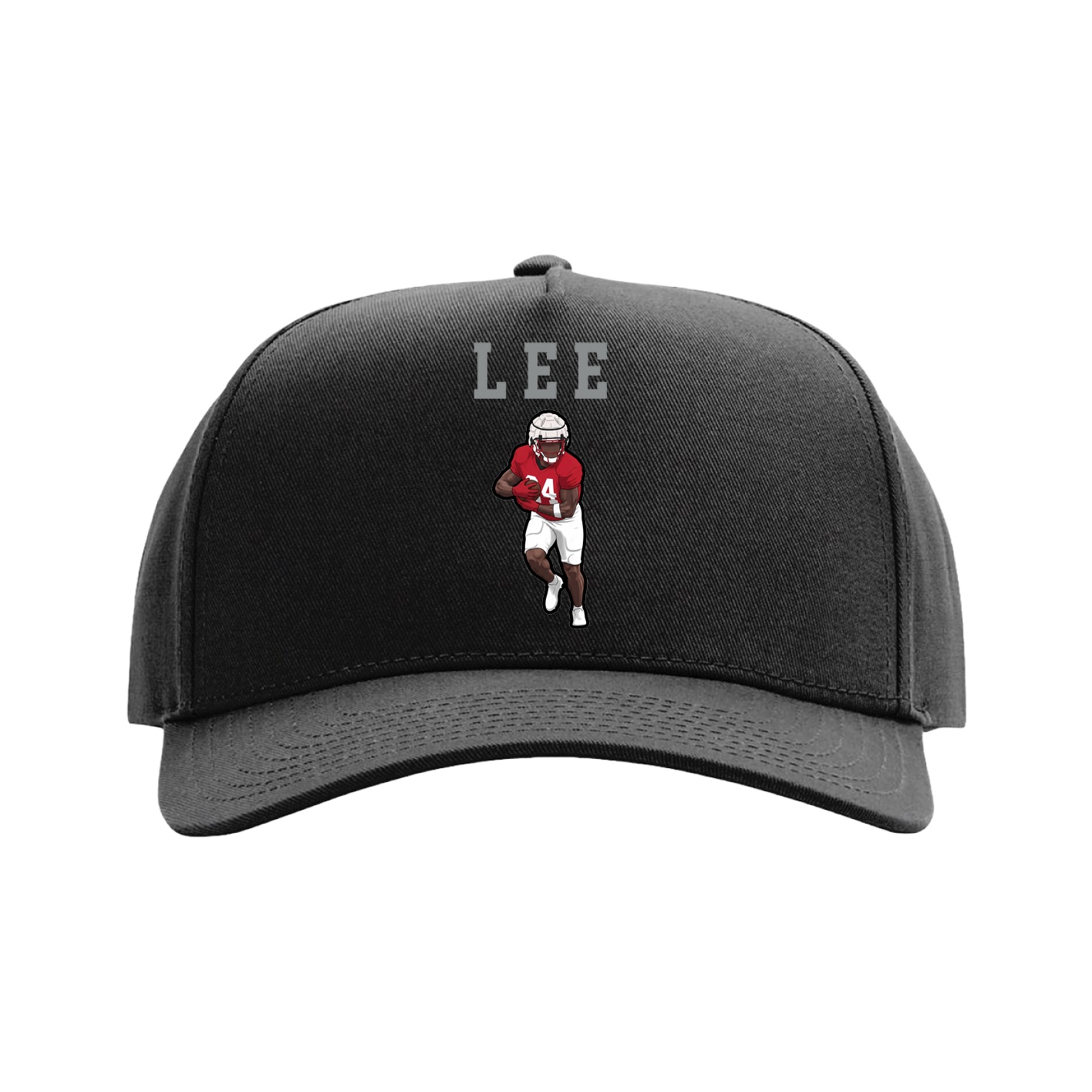 Full Fabric Five-Panel Champ Cap — Shirsey in Black