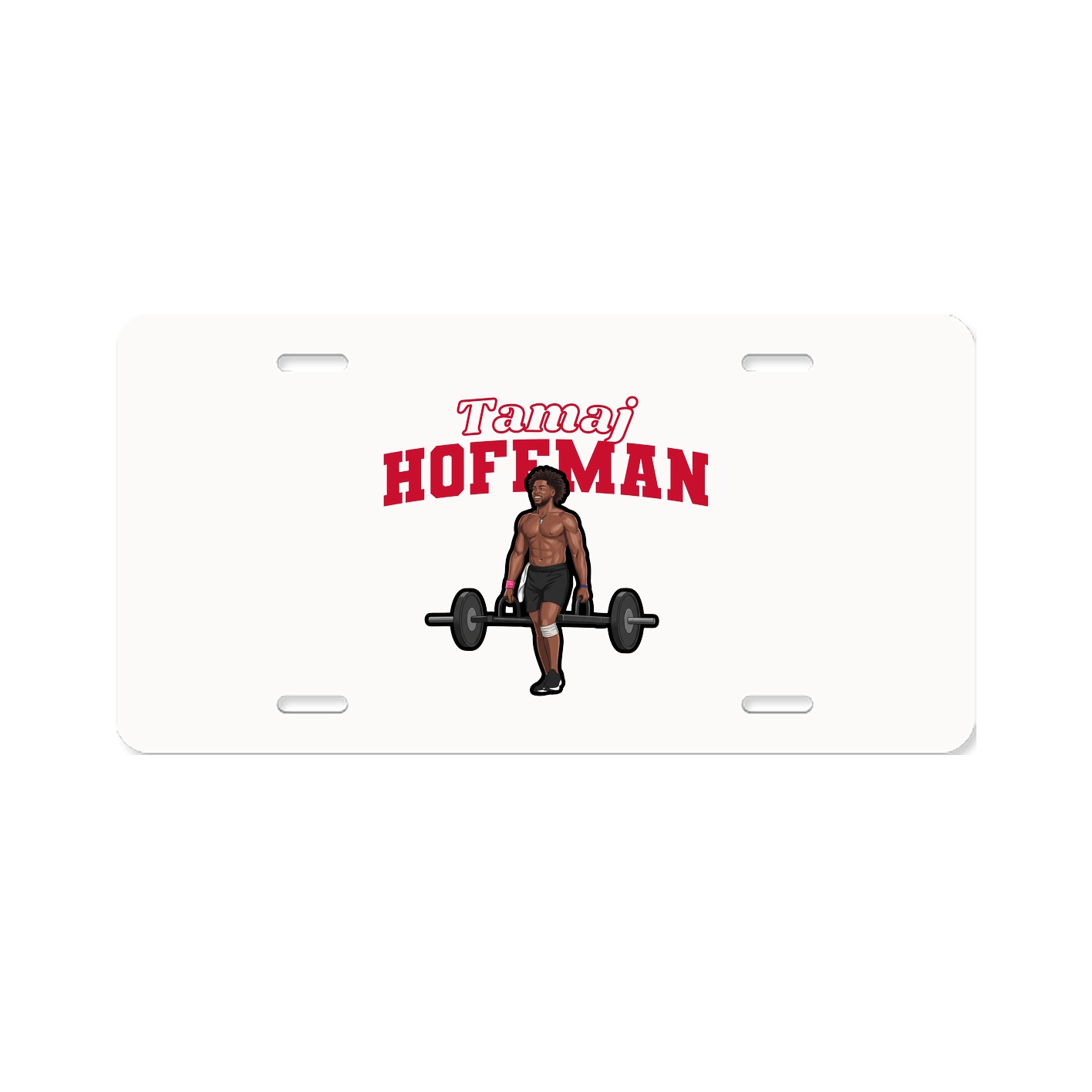 License Plate — Name Arch in Classic