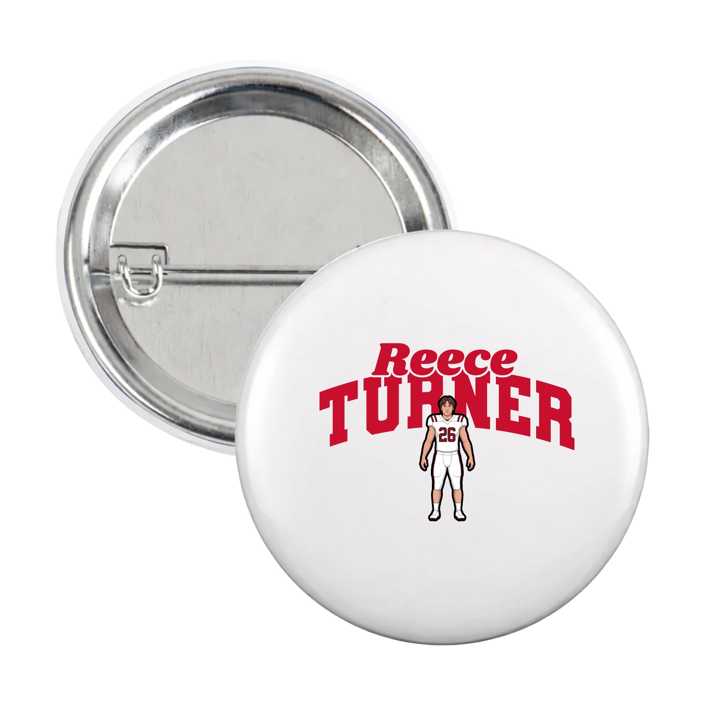 Game Day Button — Signature Arch in White