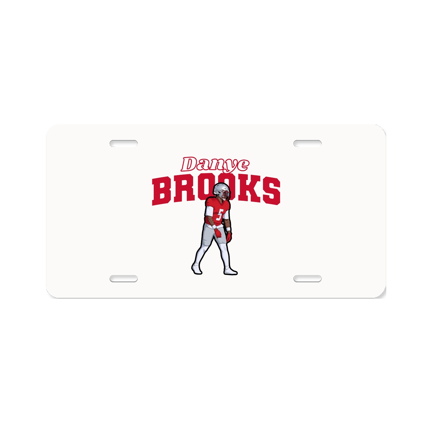 License Plate — Name Arch in Classic
