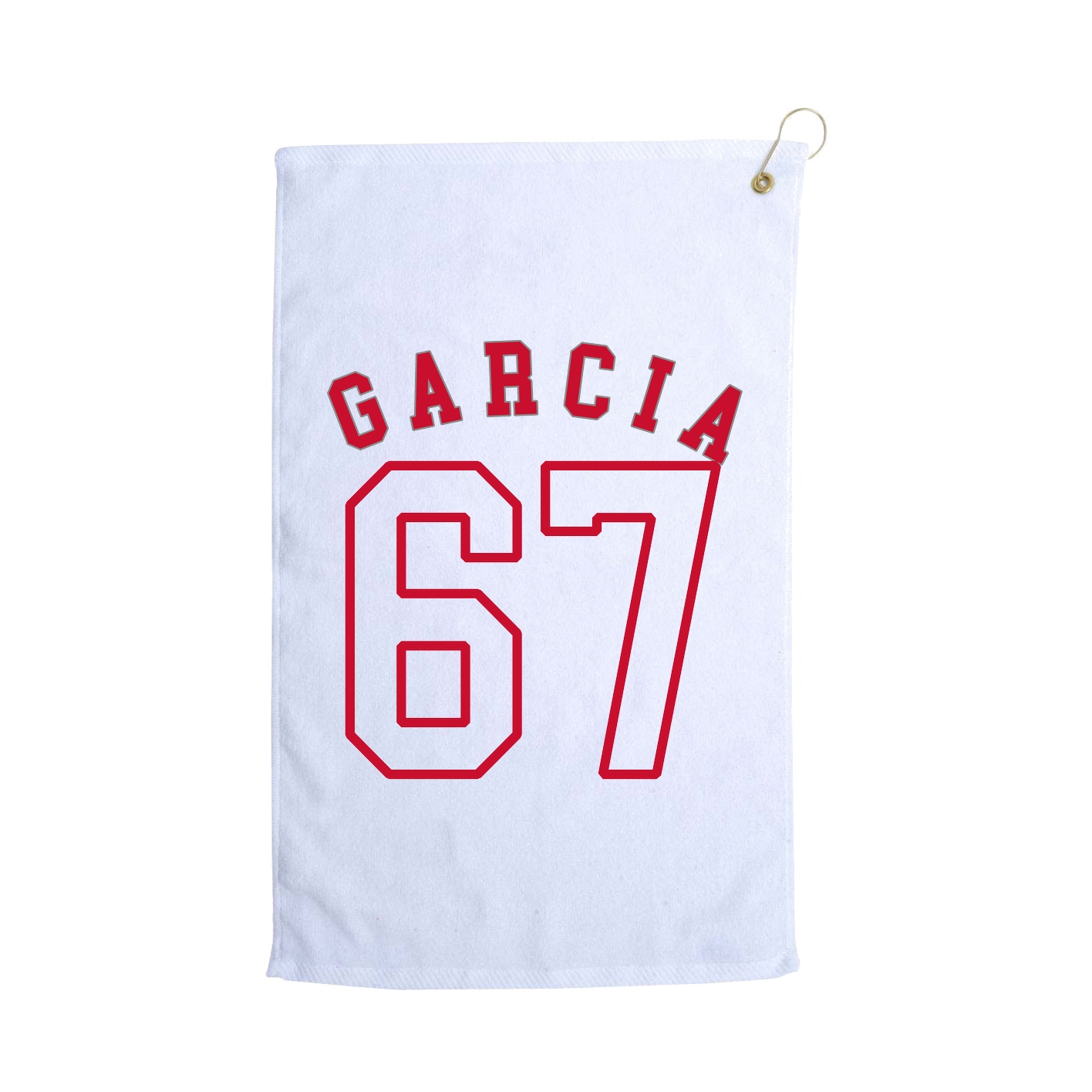Golf Towel — Shirsey Arch in White