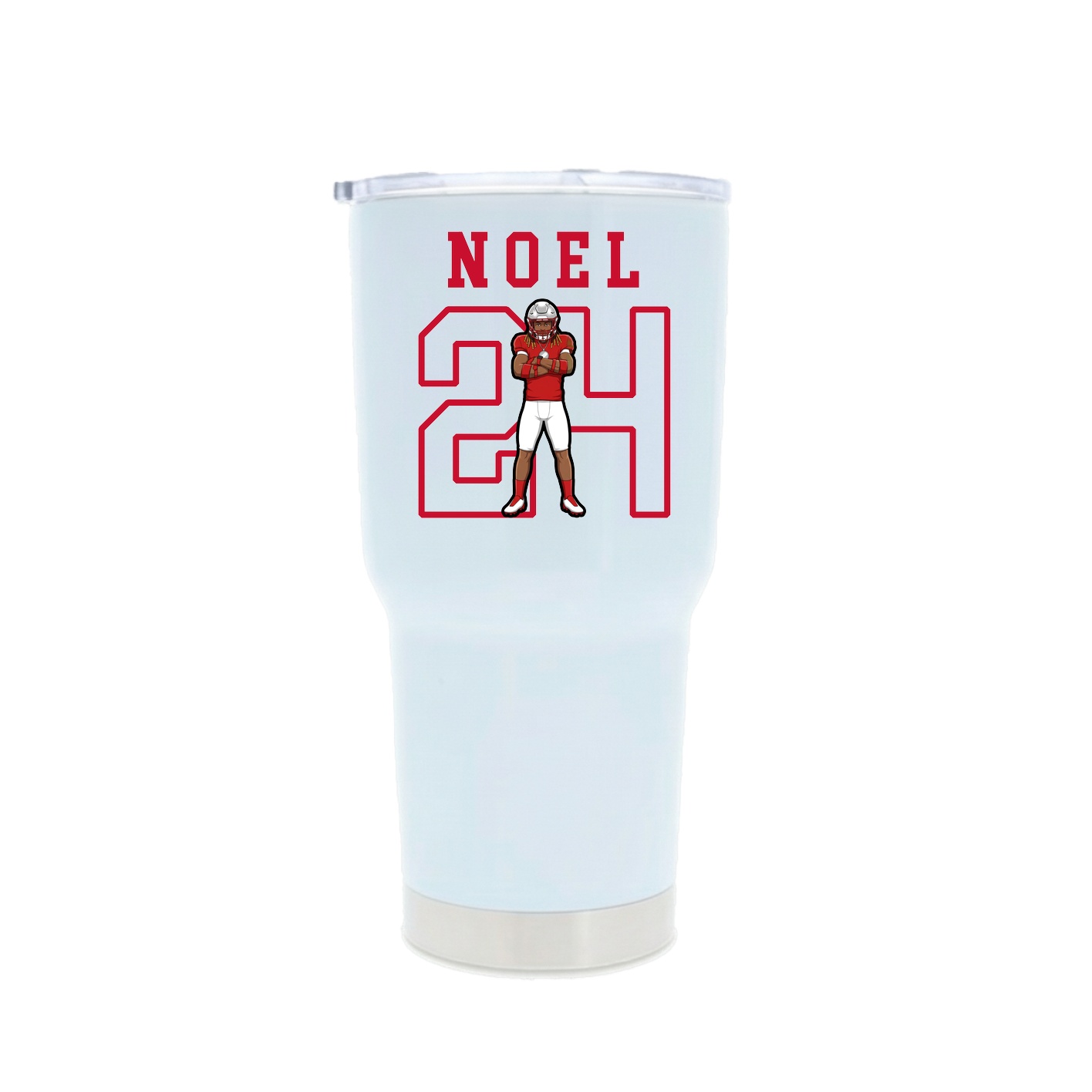 30oz Stainless Steel Tumbler — Shirsey in White