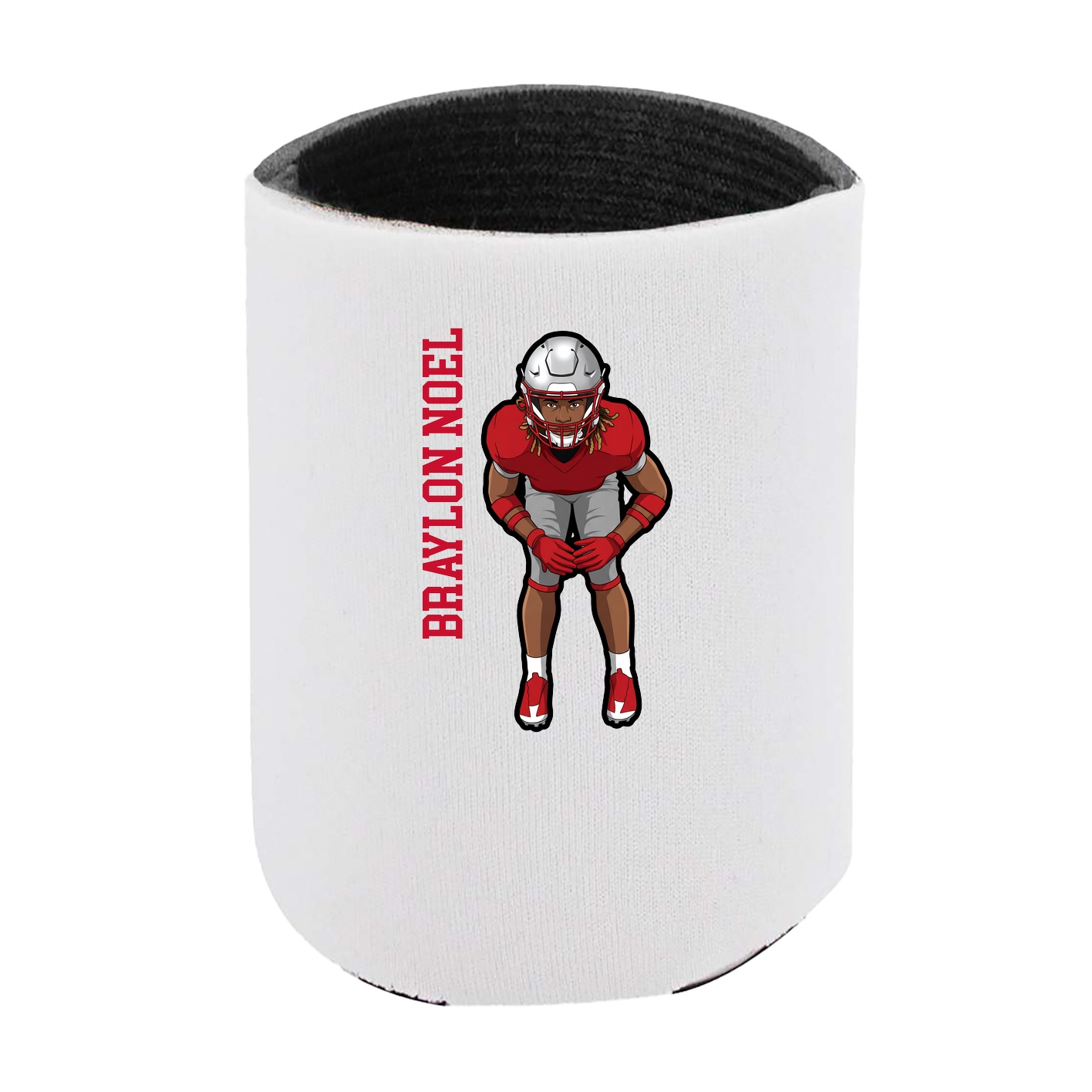 Can Holder — Name Vertical in White