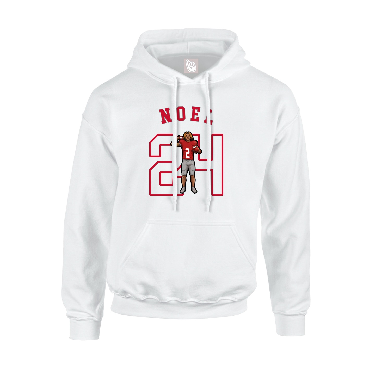 Hoodie — Shirsey Arch in White