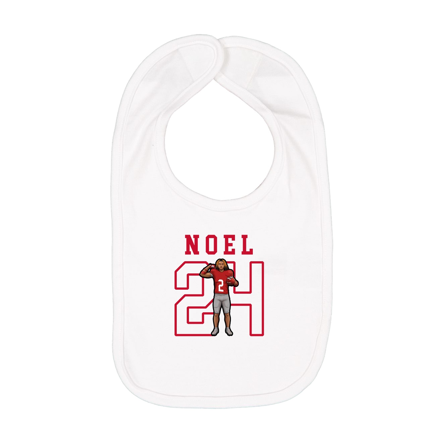 Infant Bib — Shirsey in White