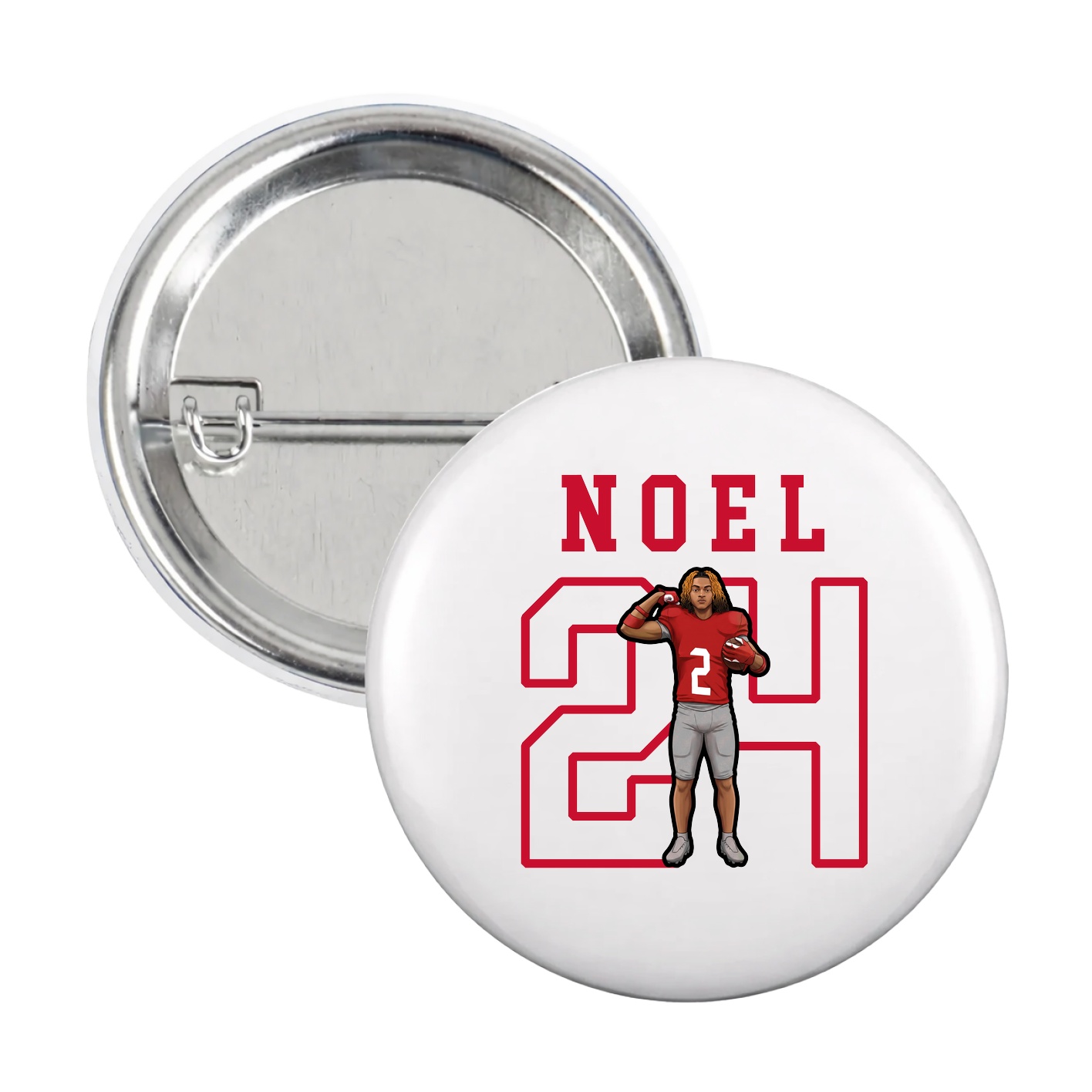 Game Day Button — Shirsey in White