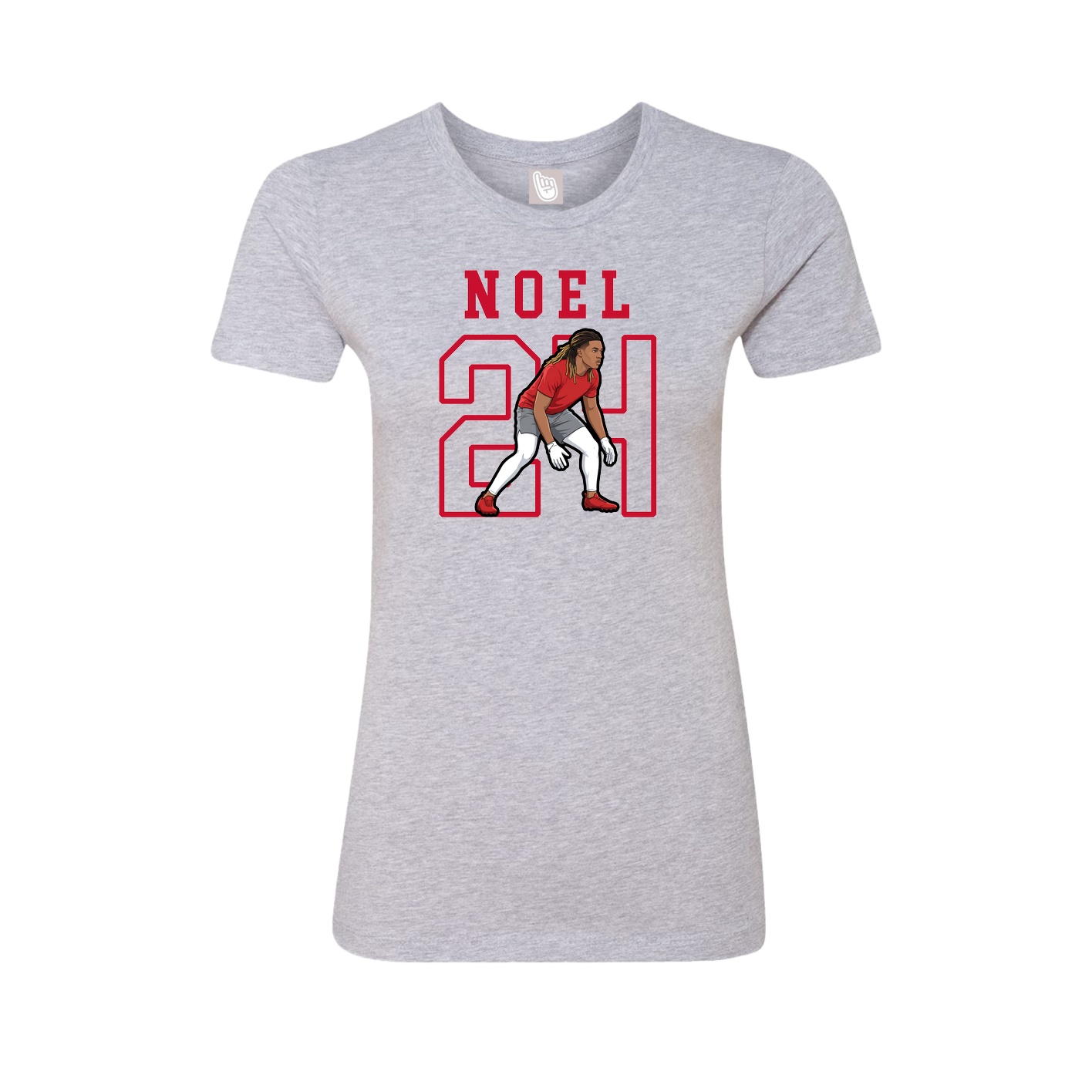 Fitted Women's Tee — Shirsey in Grey