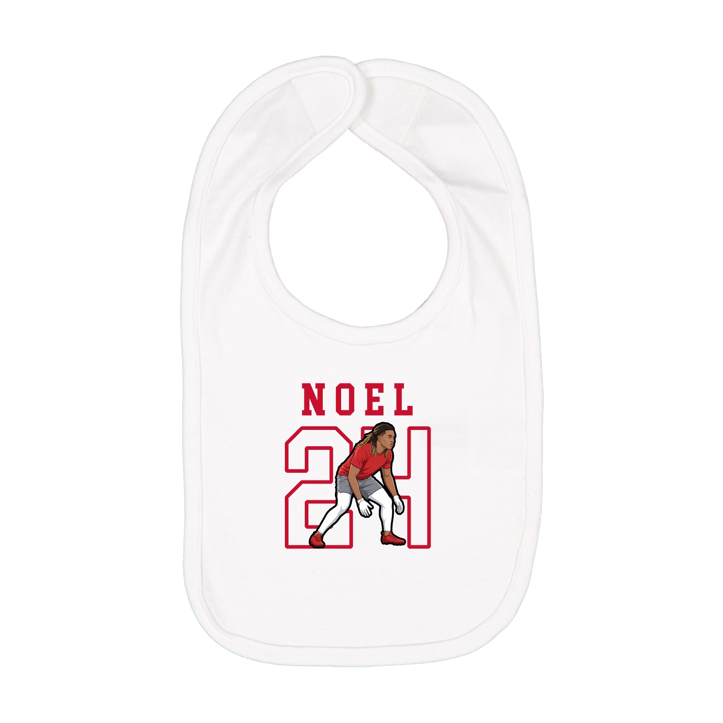 Infant Bib — Shirsey in White
