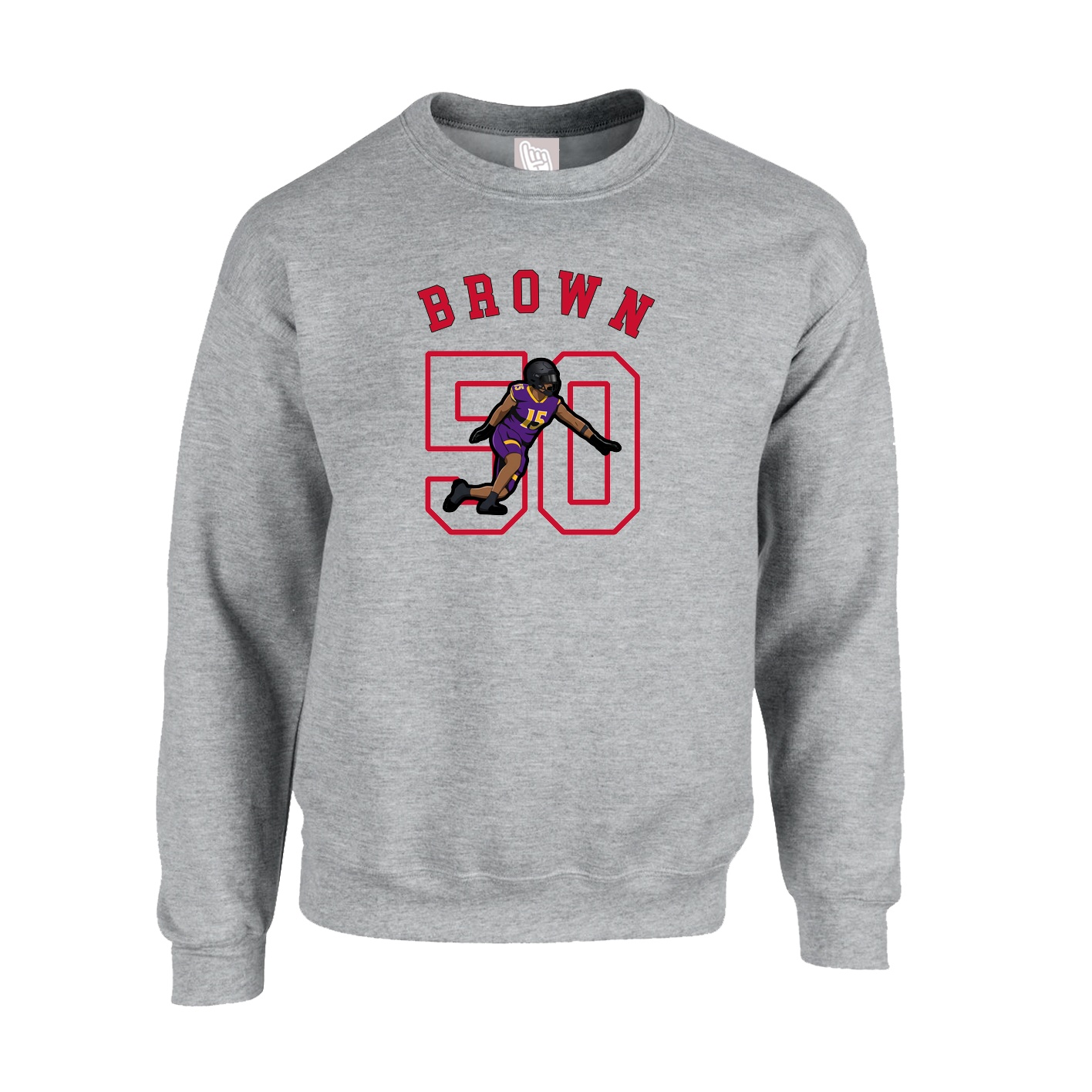 Fleece Crew — Shirsey Arch in Grey