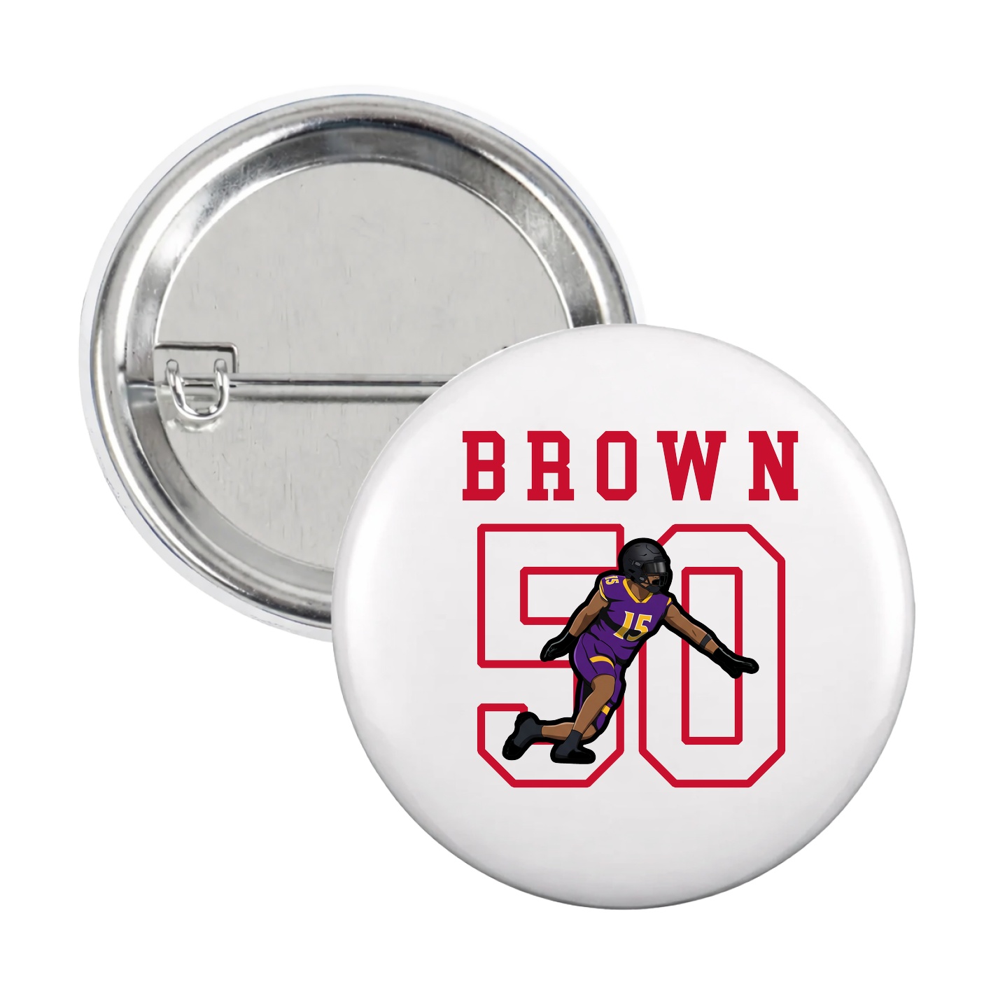 Game Day Button — Shirsey in White