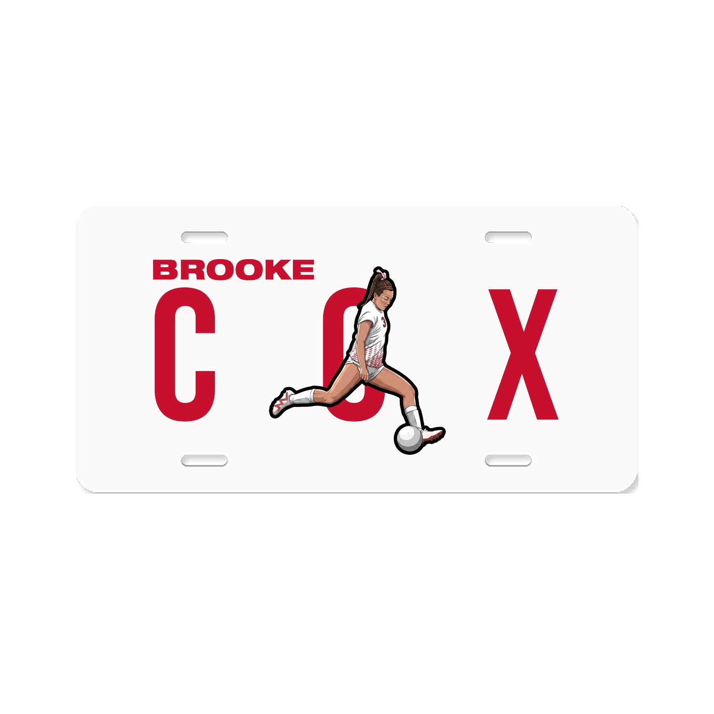 License Plate — Player Name in Classic