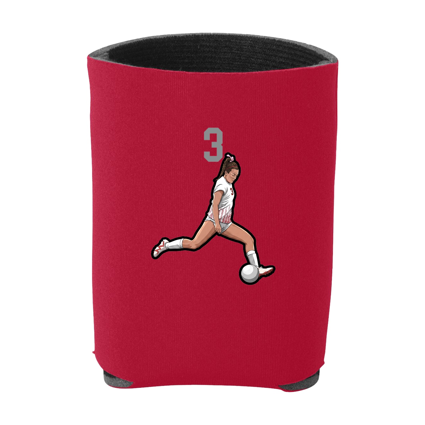 Can Holder — Number Top in Red