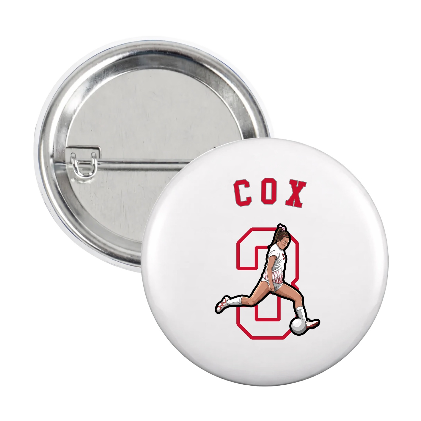 Game Day Button — Shirsey Arch in White