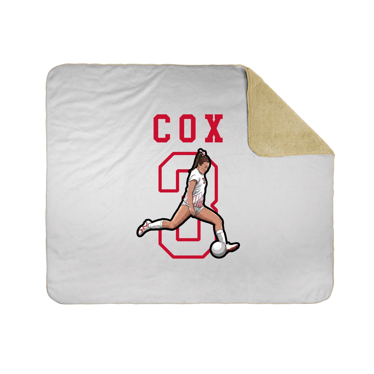 Throw Blanket — Shirsey in White
