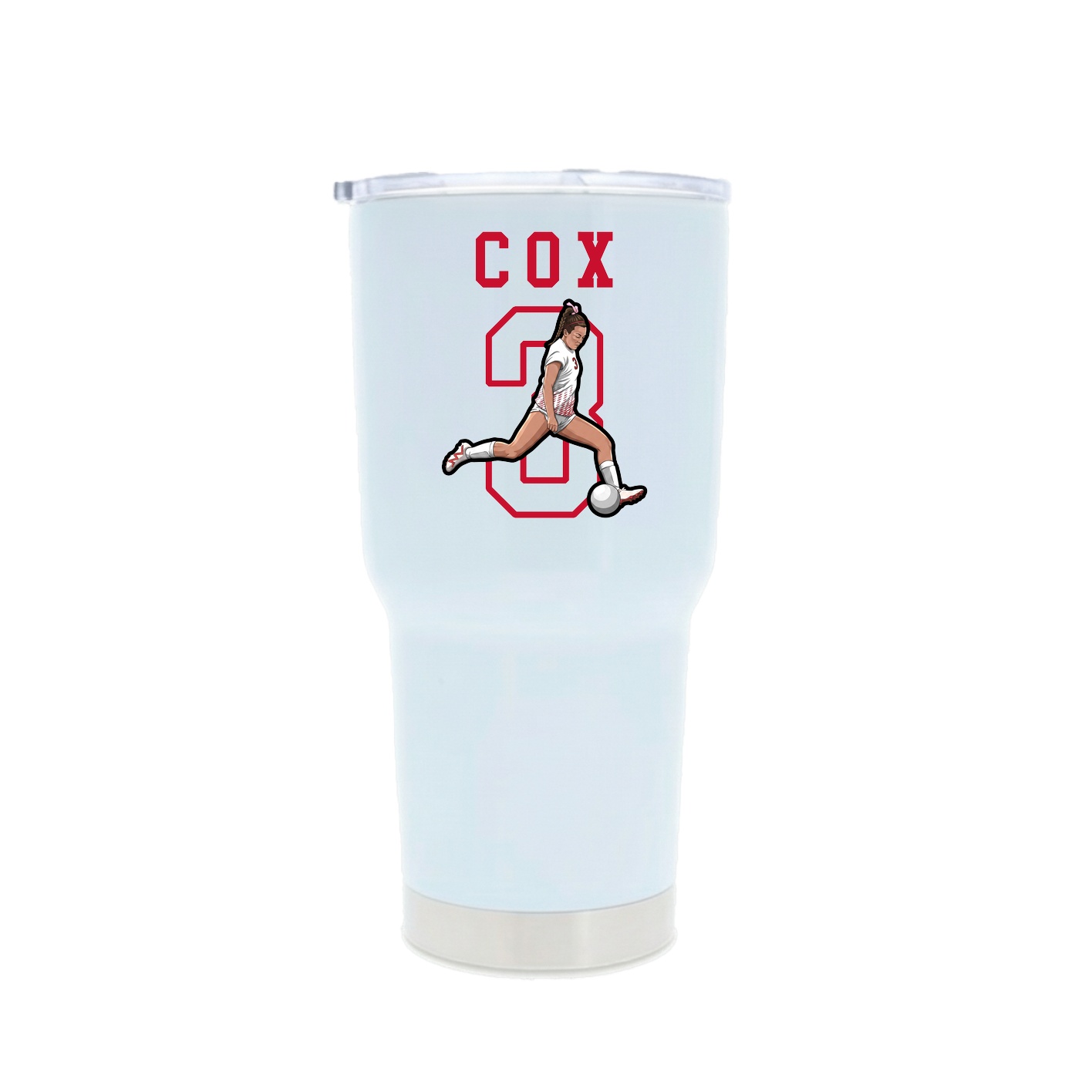 30oz Stainless Steel Tumbler — Shirsey in White
