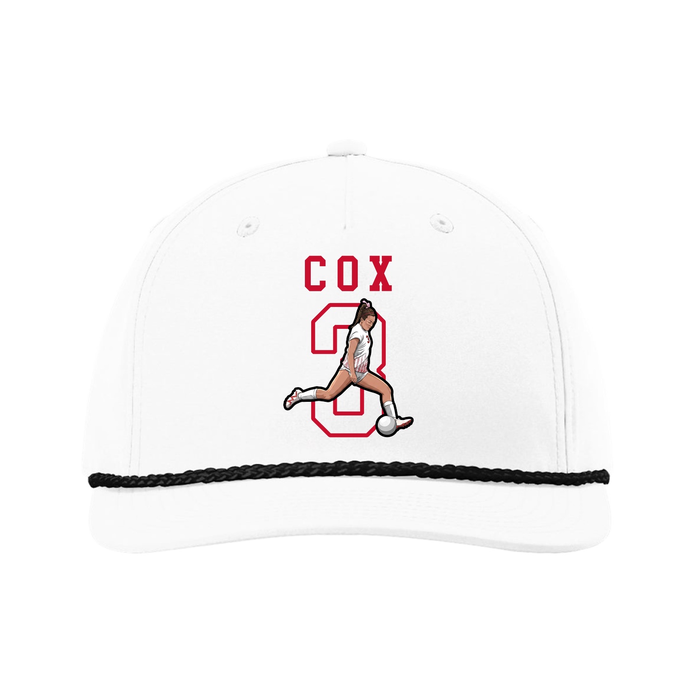 Five-Panel Classic Rope Cap — Shirsey in White