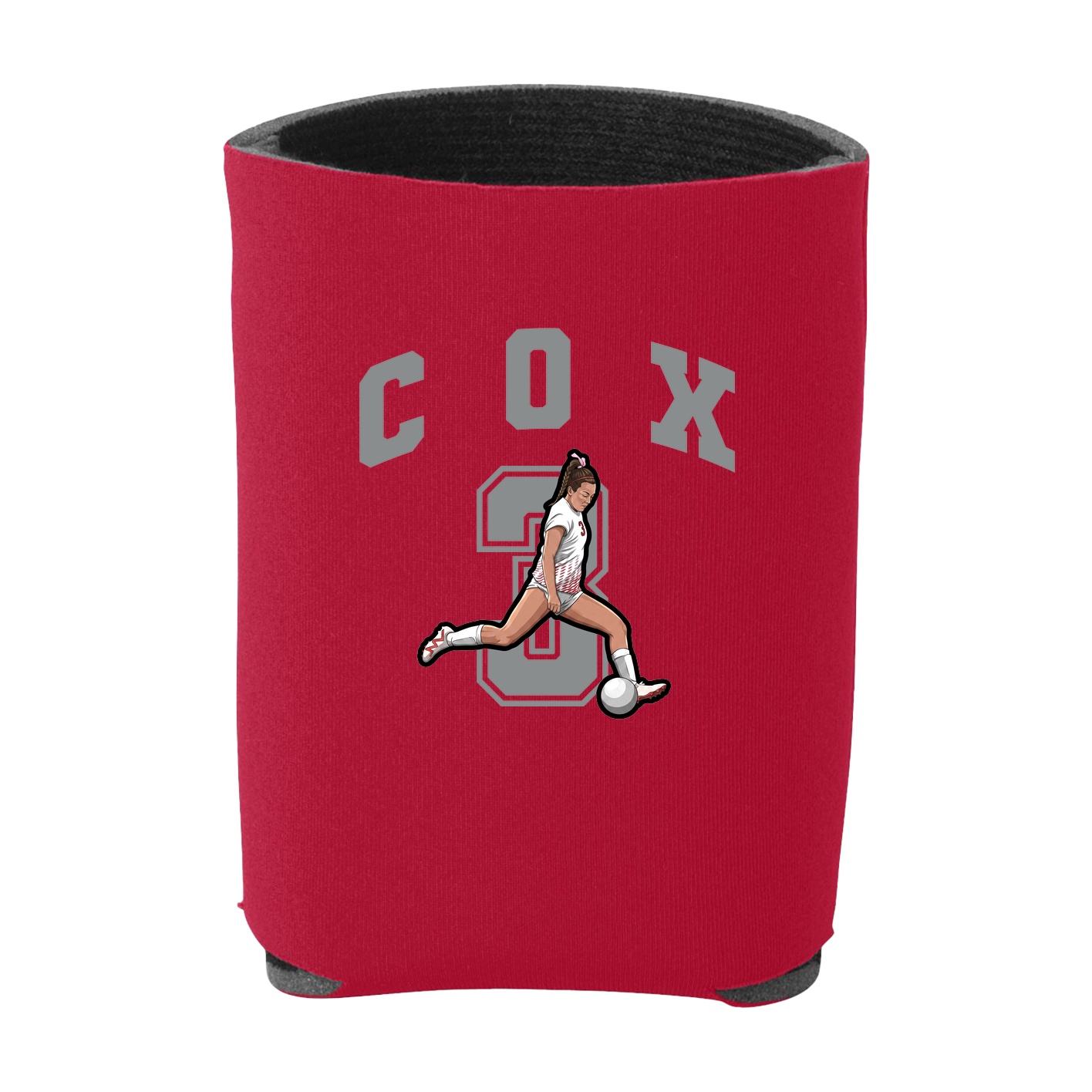 Can Holder — Number in Red