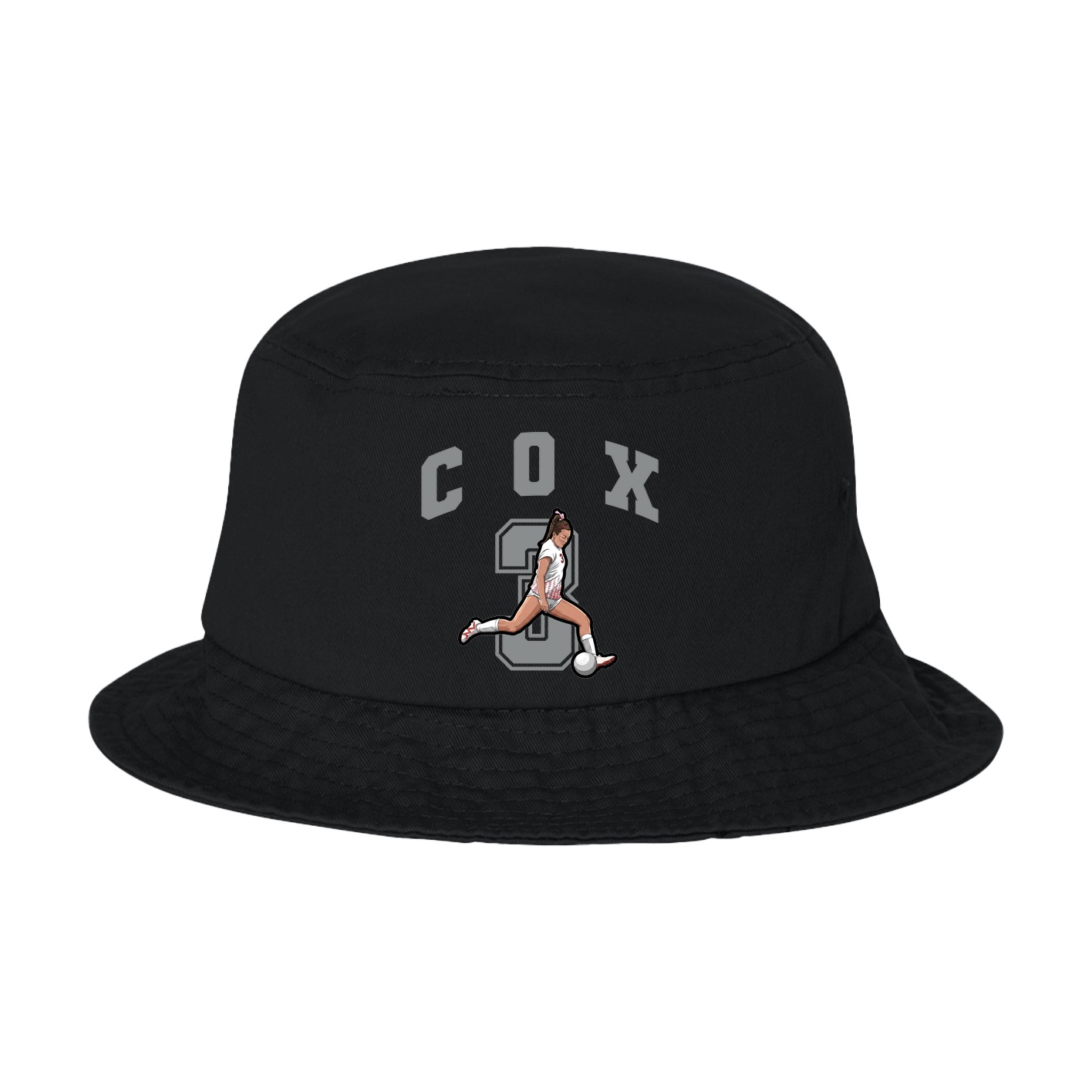 Bucket Cap — Number in Black