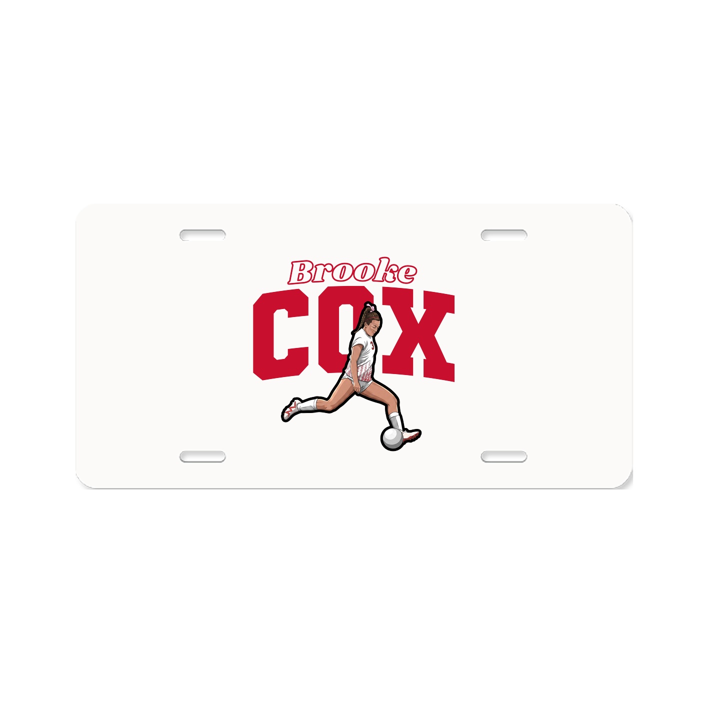 License Plate — Name Arch in Classic