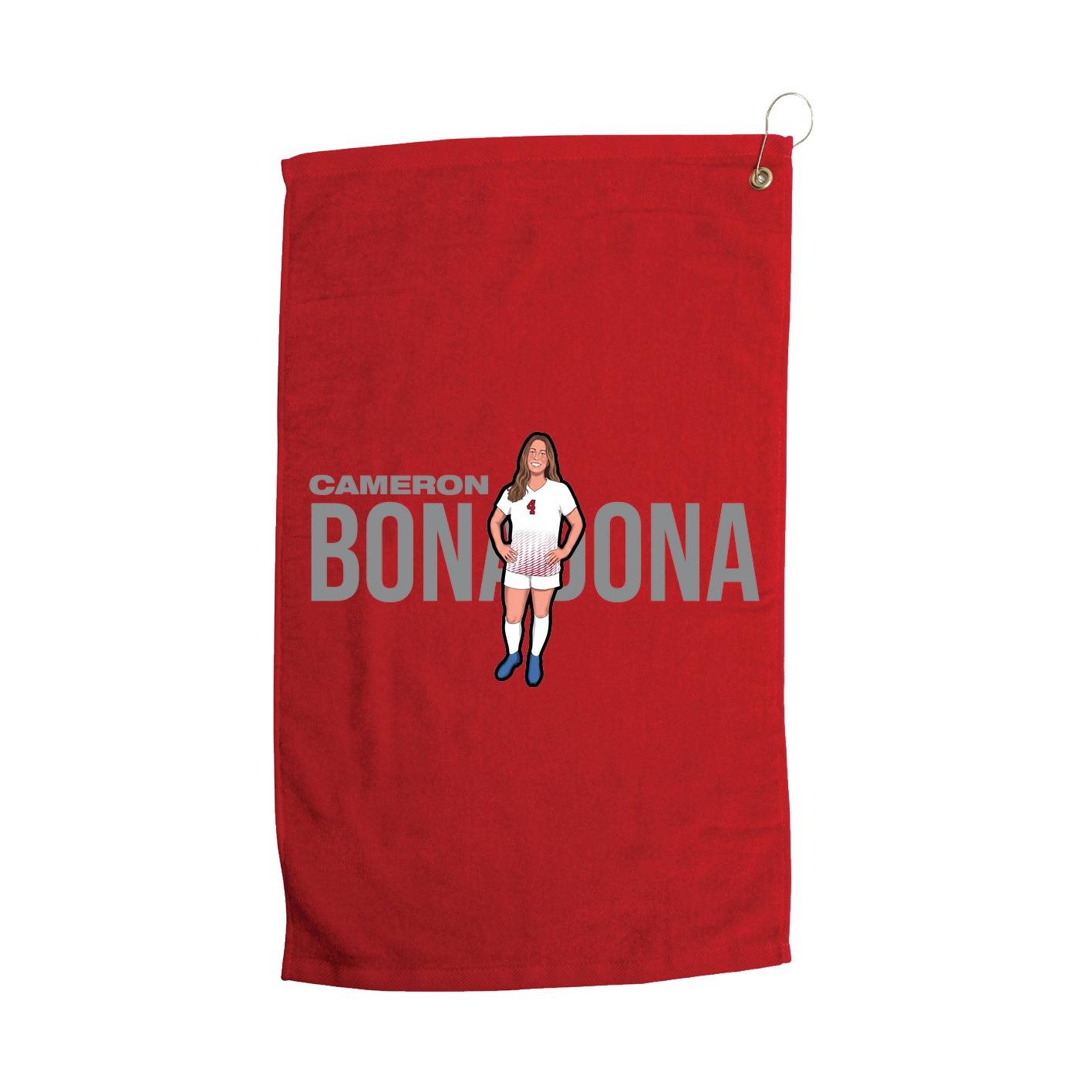 Golf Towel — Player Name in Red