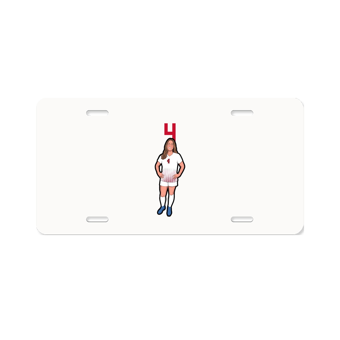 License Plate — Number Top in Classic