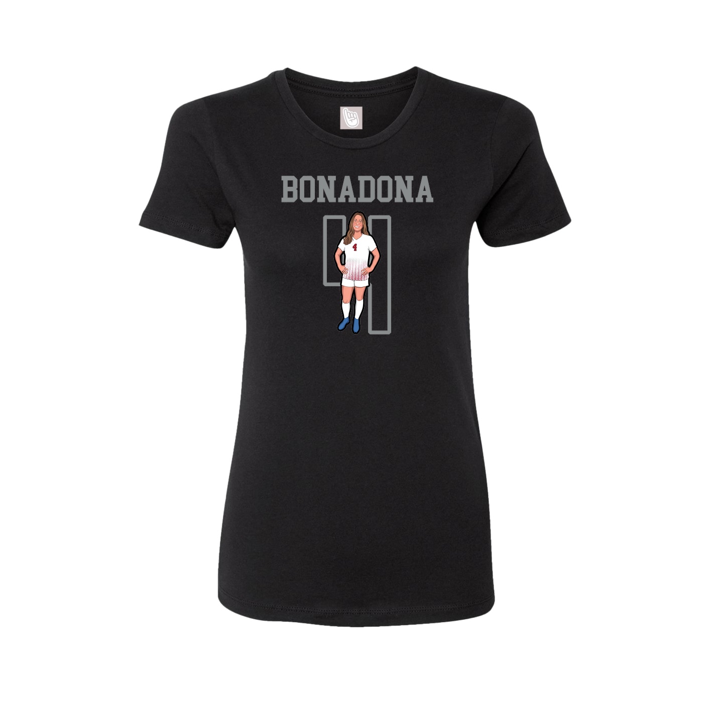 Fitted Women's Tee — Shirsey in Black