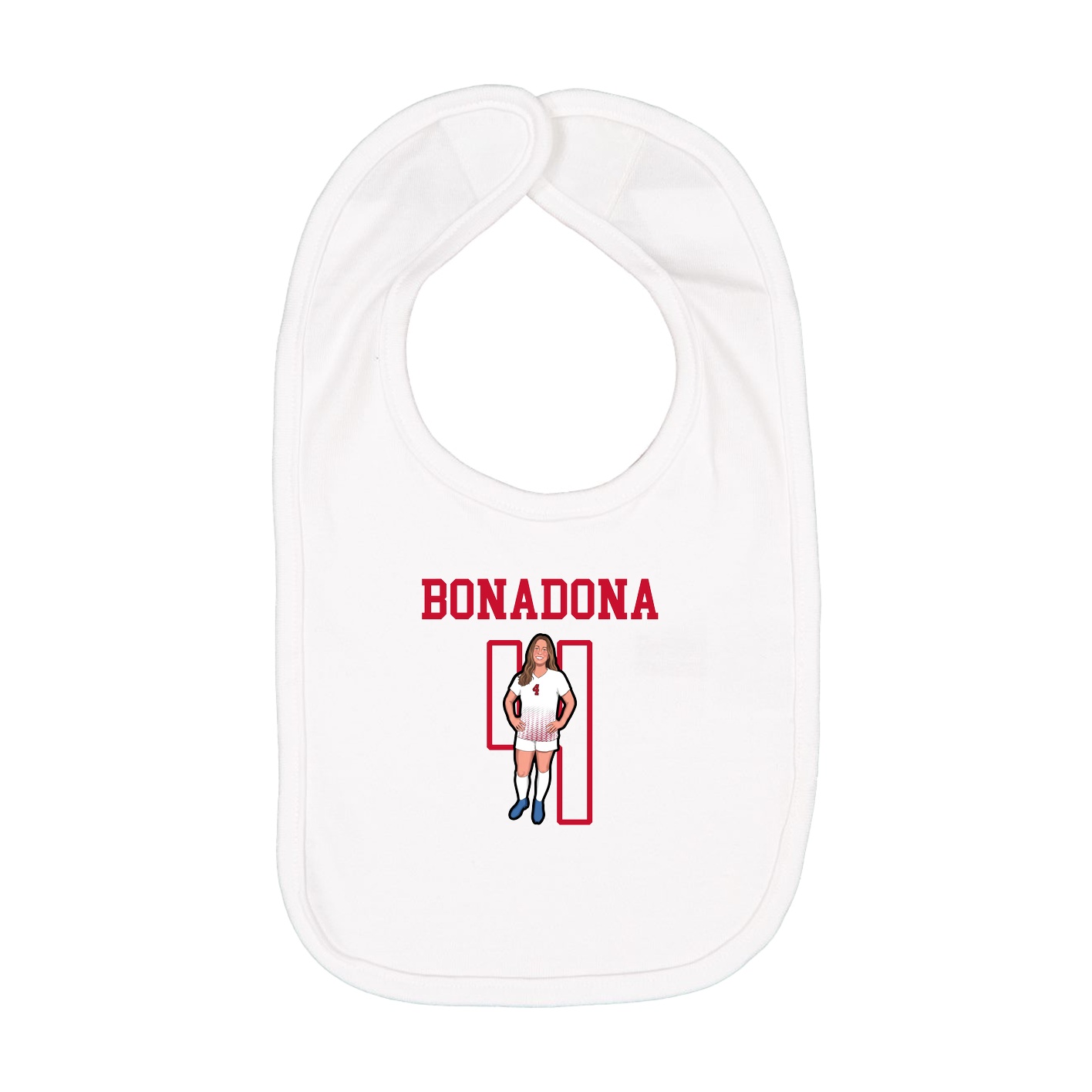 Infant Bib — Shirsey in White