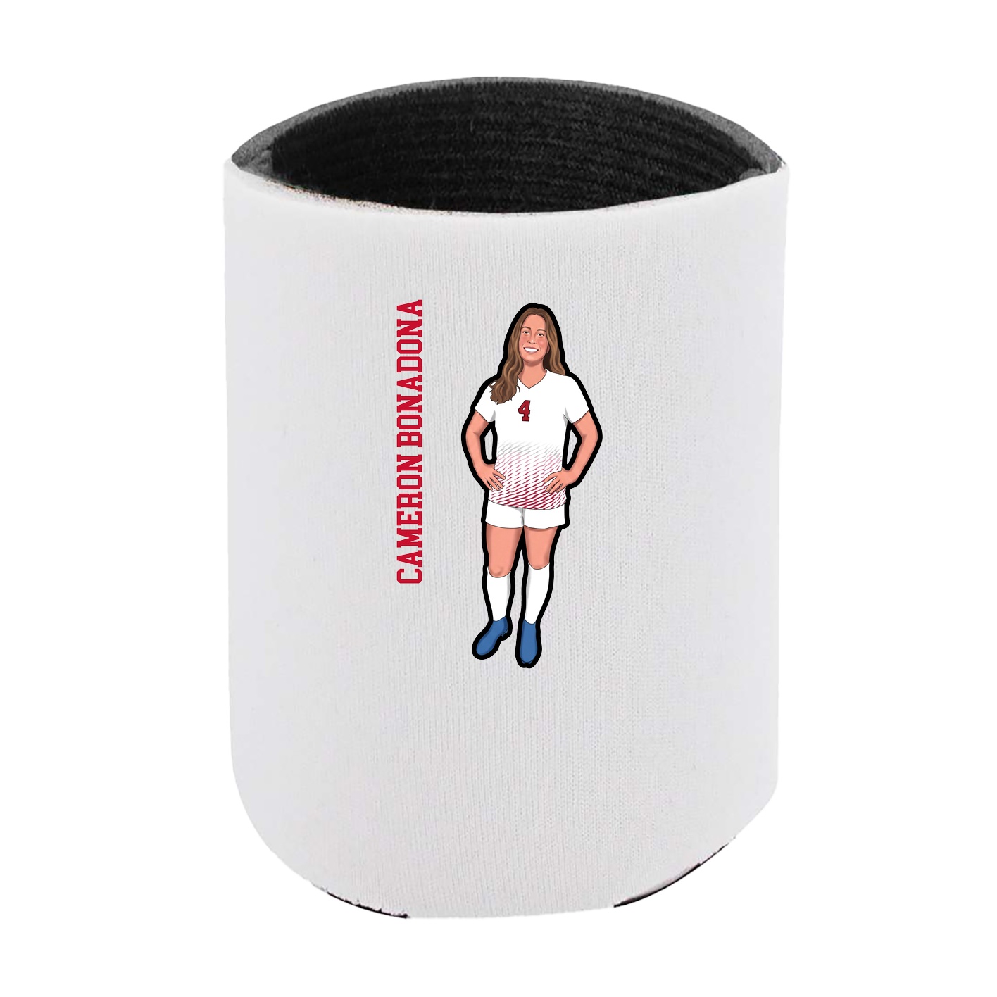 Can Holder — Name Vertical in White