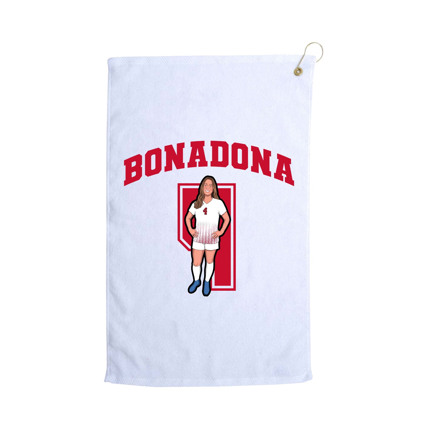 Golf Towel — Number in White