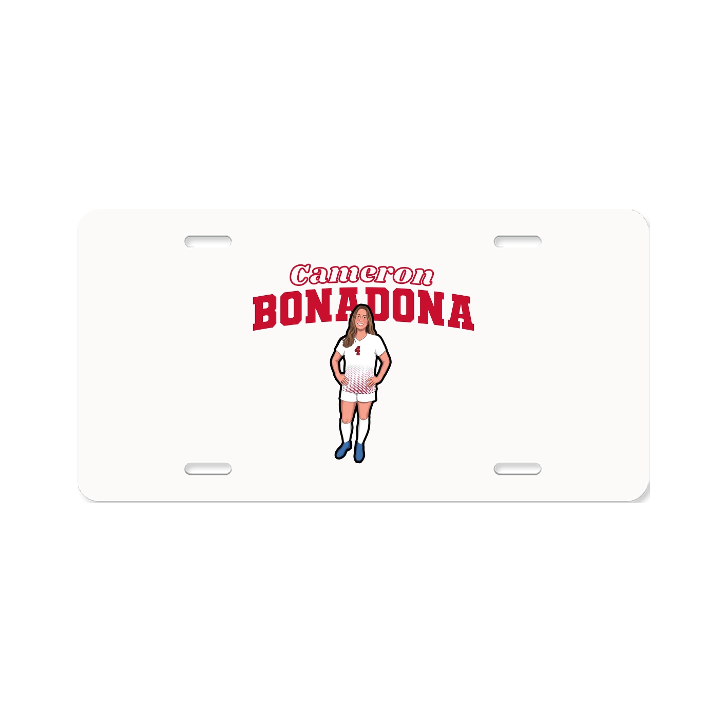 License Plate — Name Arch in Classic