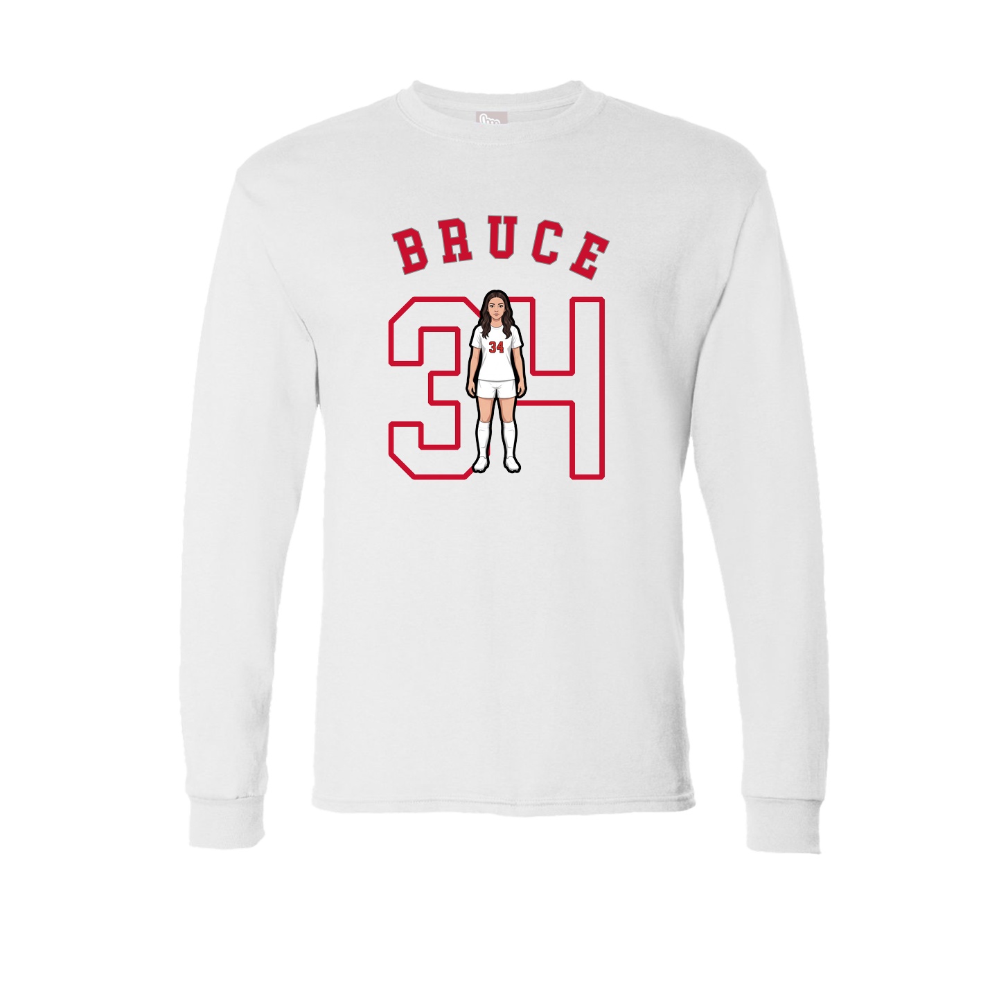 Long Sleeve Tee — Shirsey Arch in White