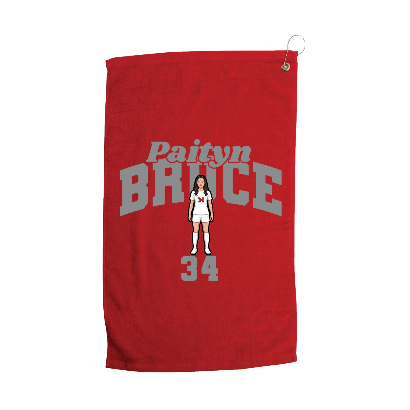 Golf Towel — Signature Arch in Red