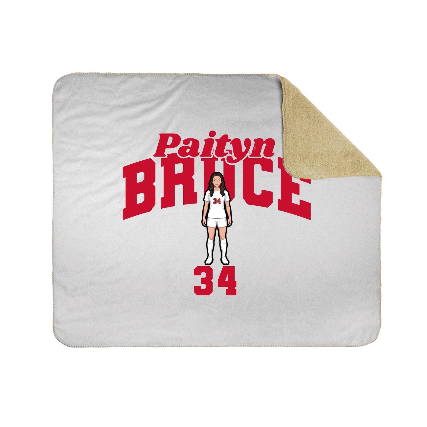 Throw Blanket — Signature Arch in White