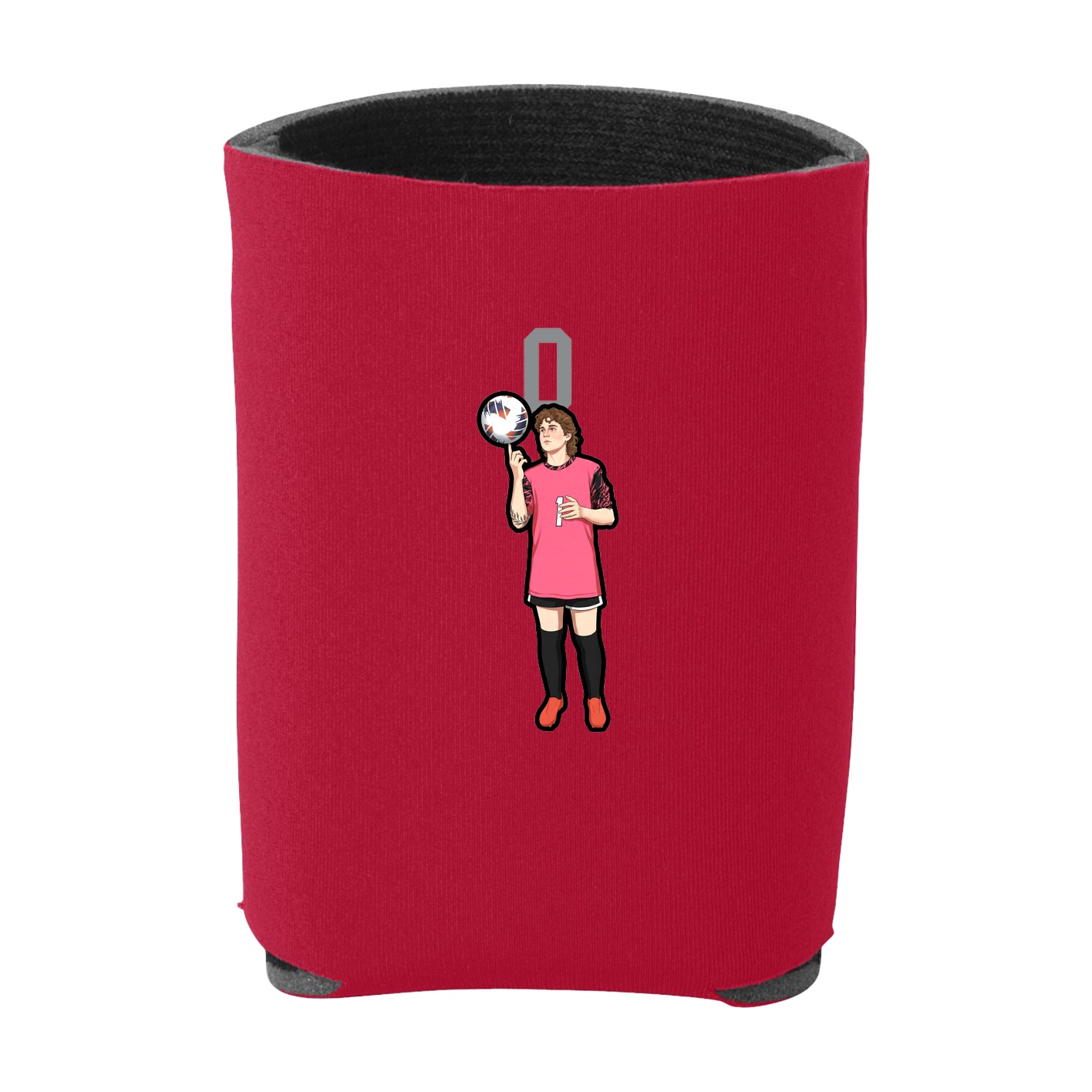 Can Holder — Number Top in Red