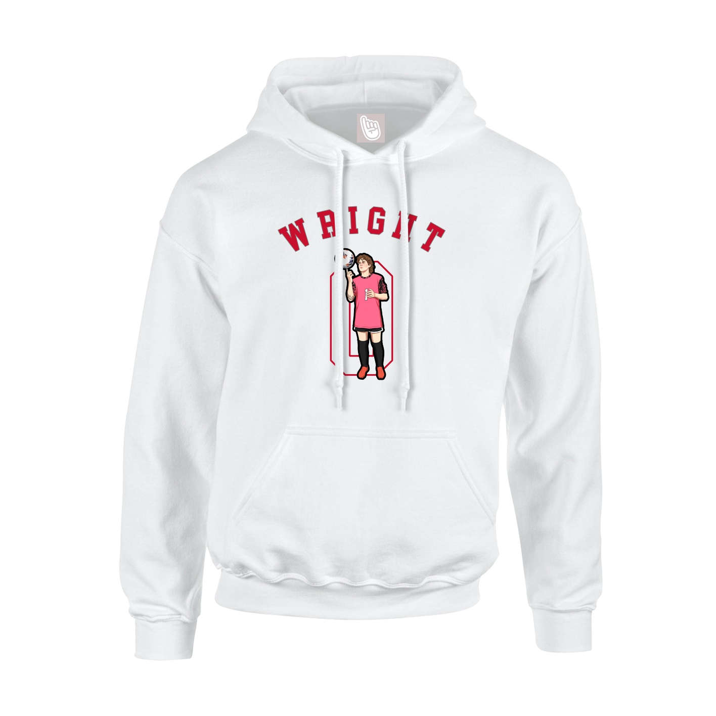 Youth Hoodie — Shirsey Arch in White
