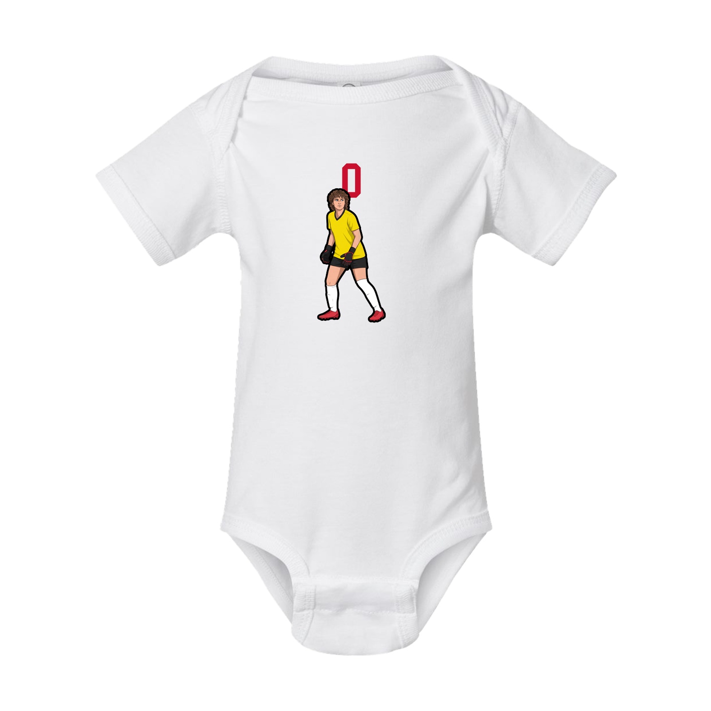 Baby Onesie — Number Top in White