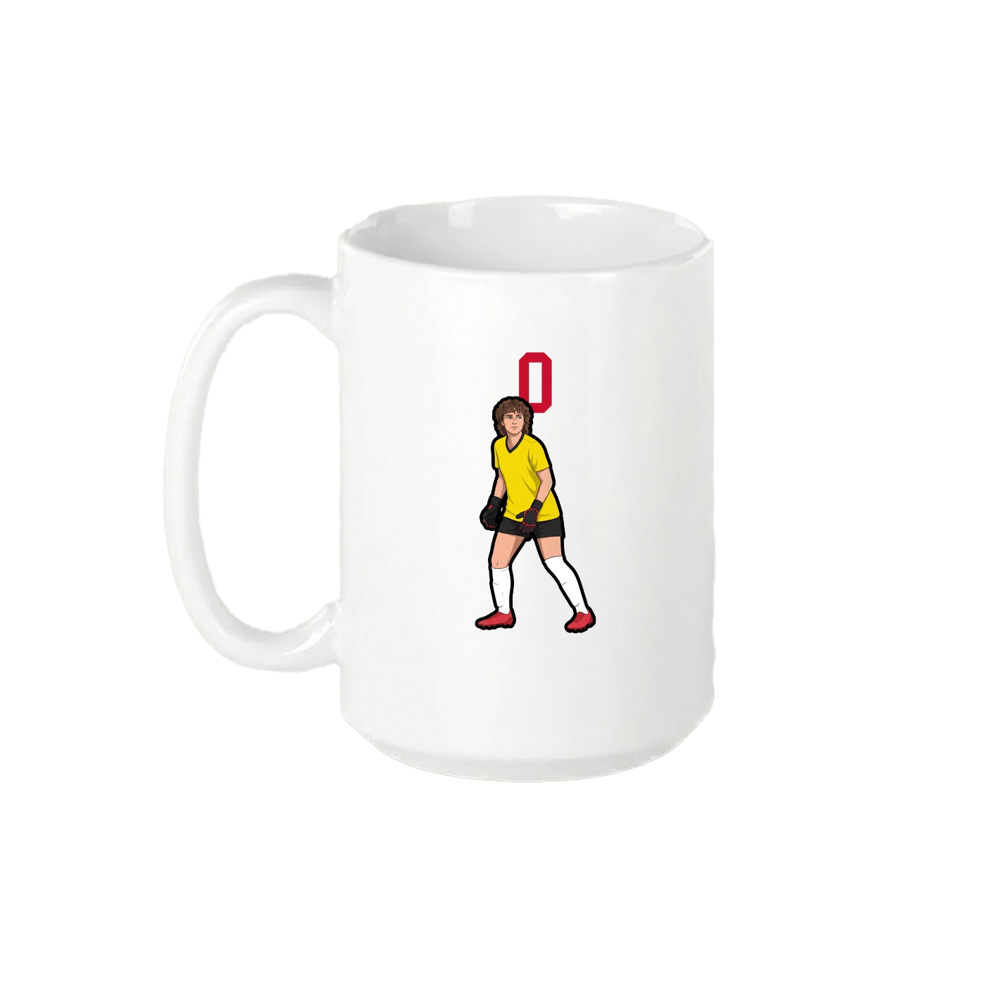 15oz Coffee Mug — Number Top in White