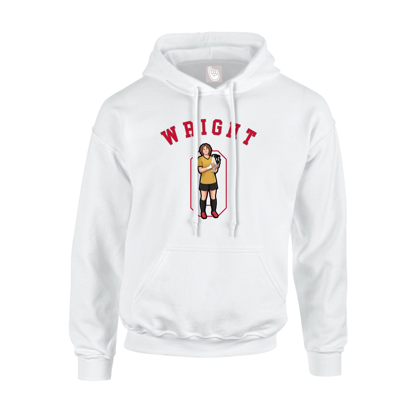 Youth Hoodie — Shirsey Arch in White