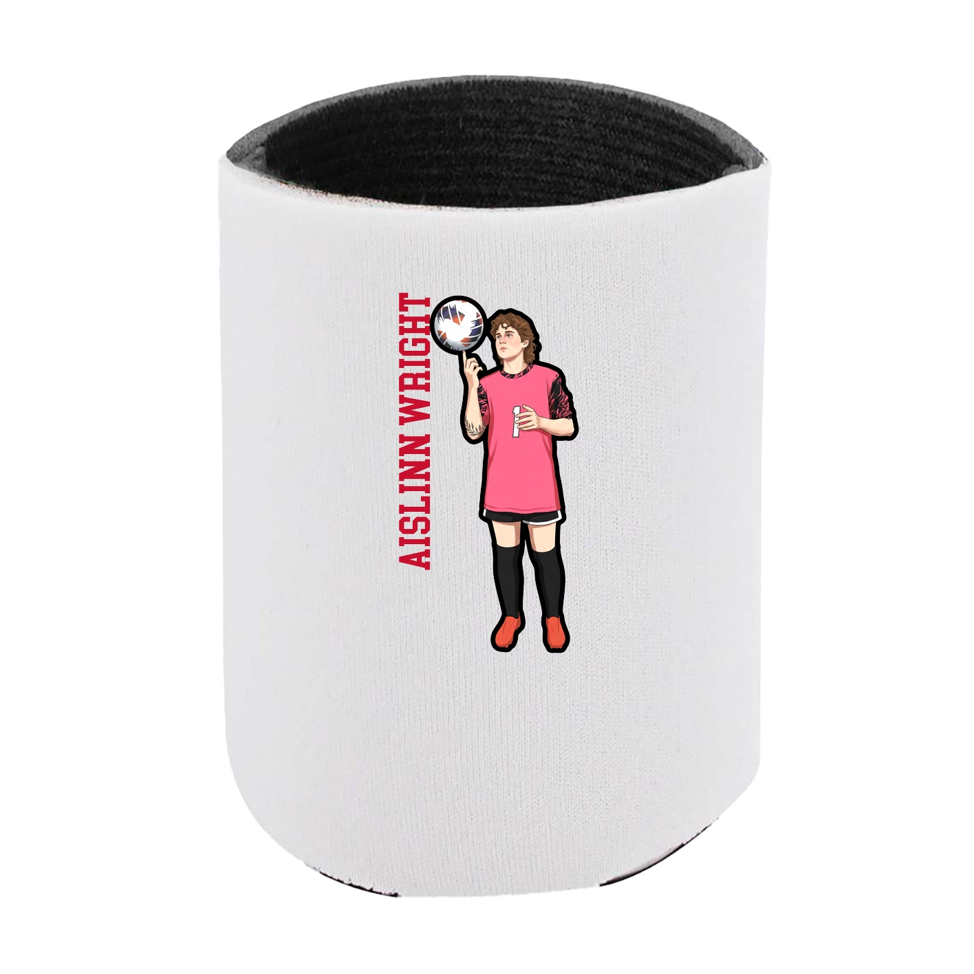 Can Holder — Name Vertical in White