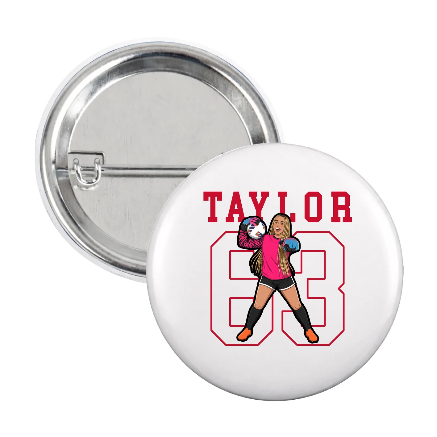 Game Day Button — Shirsey in White
