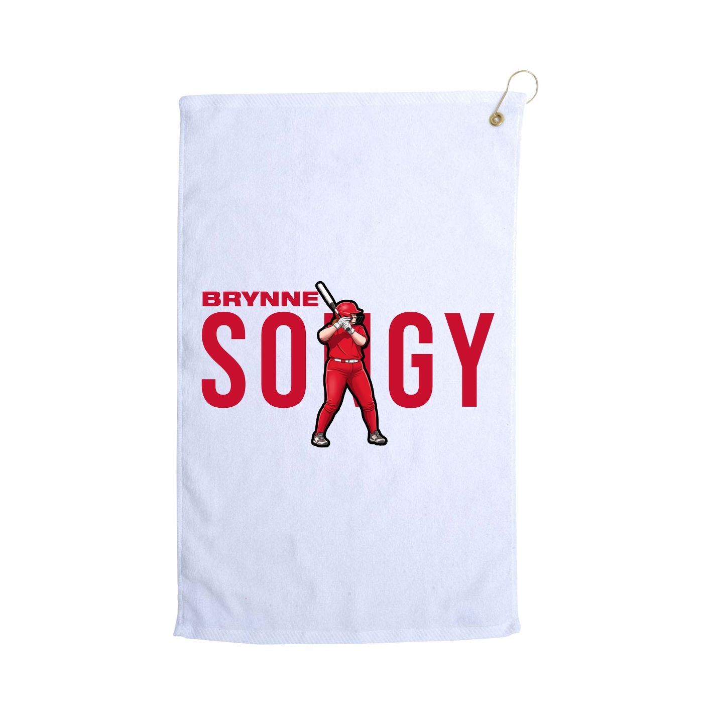 Golf Towel — Player Name in White
