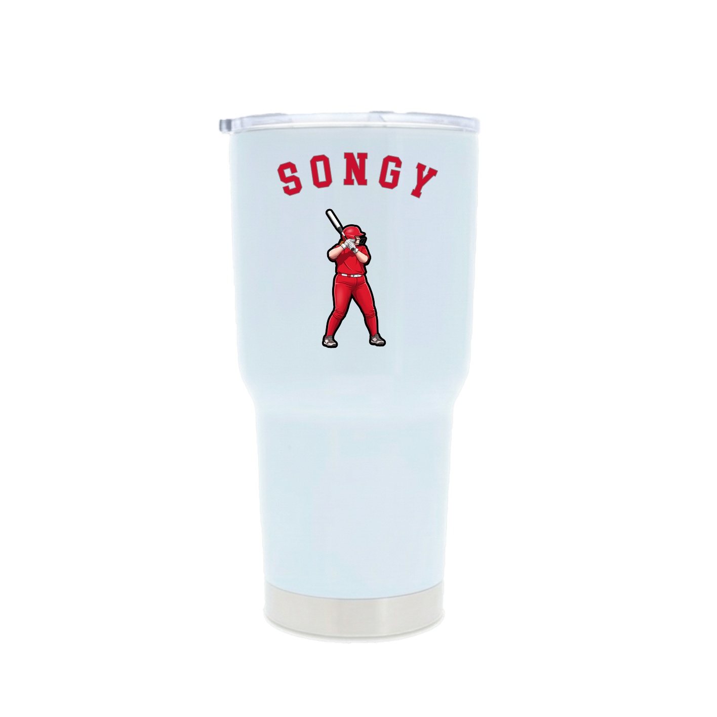30oz Stainless Steel Tumbler — Shirsey Arch in White