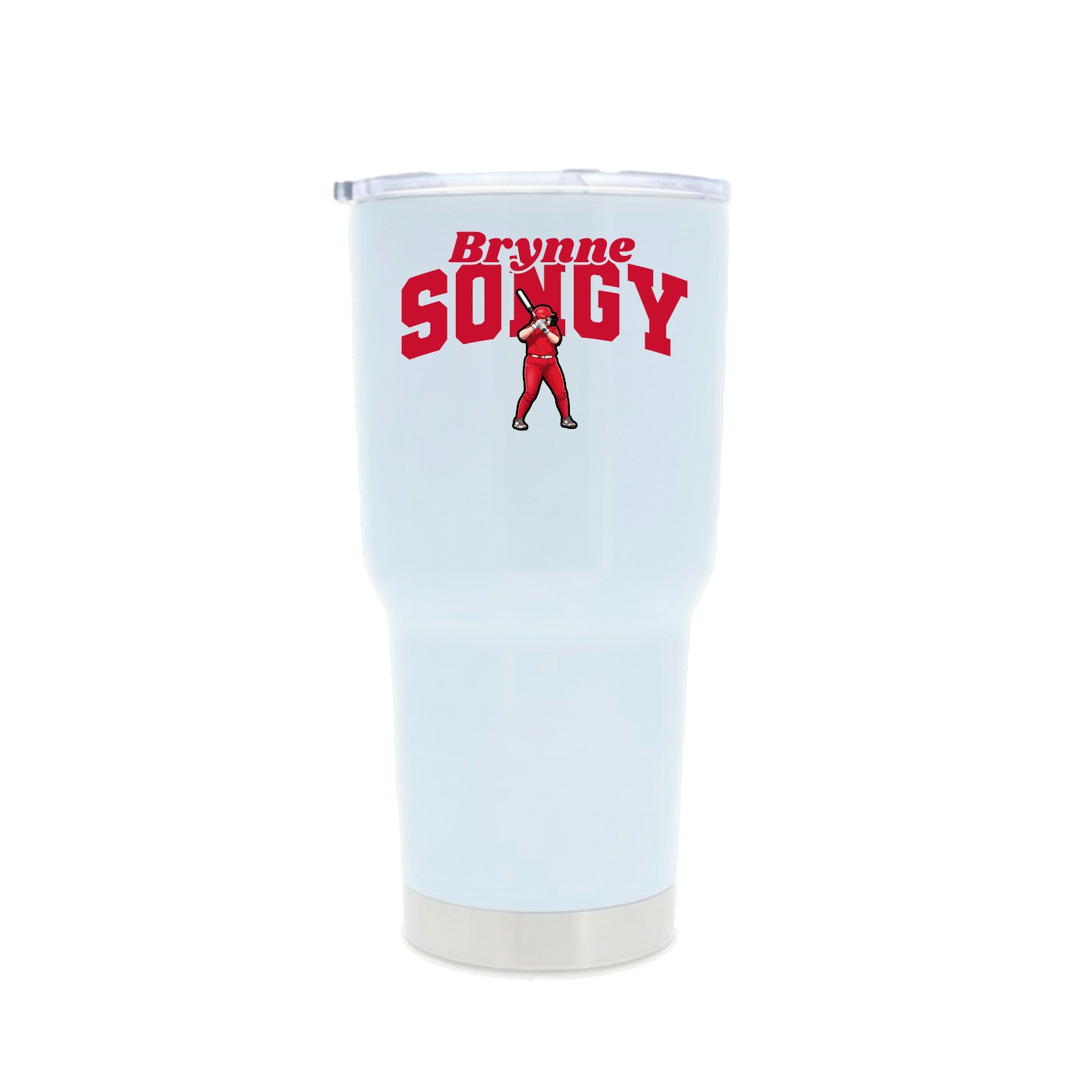 30oz Stainless Steel Tumbler — Signature Arch in White
