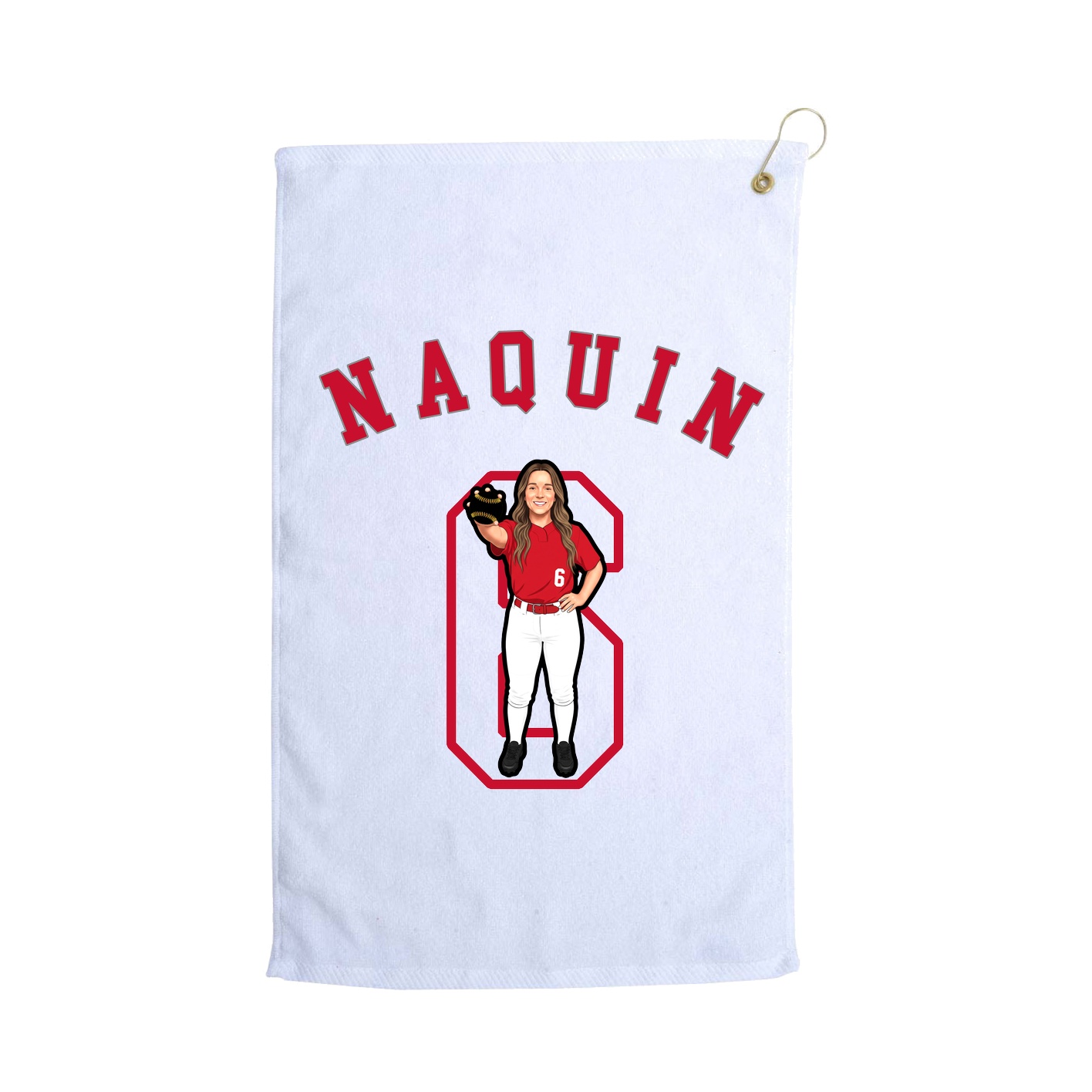 Golf Towel — Shirsey Arch in White