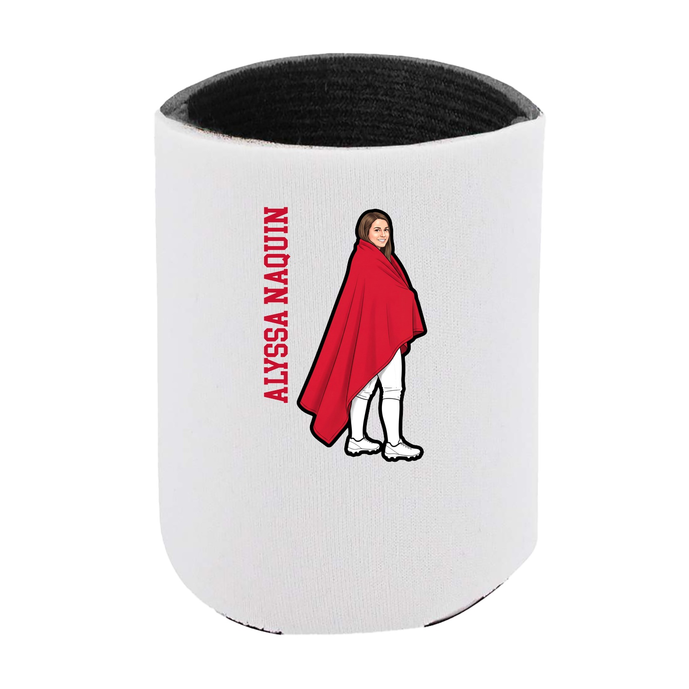 Can Holder — Name Vertical in White