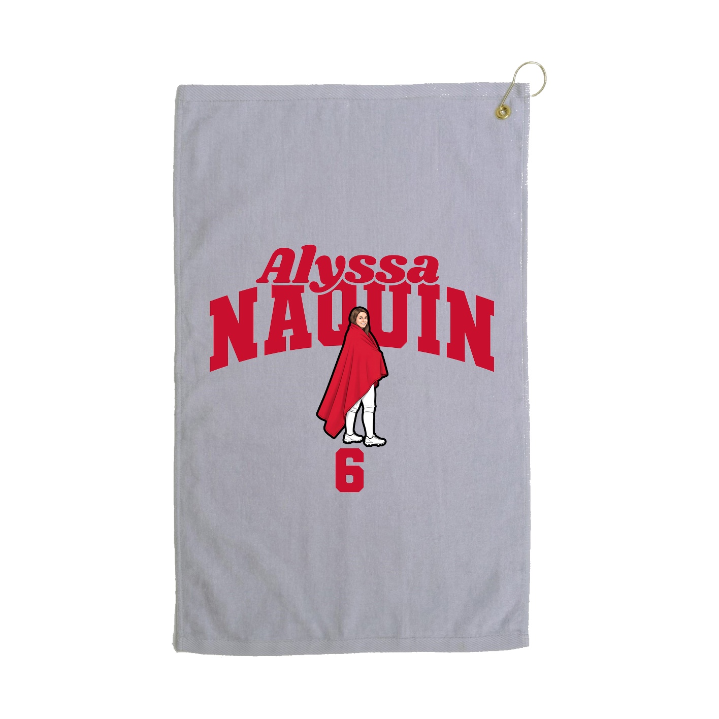 Golf Towel — Signature Arch in Grey