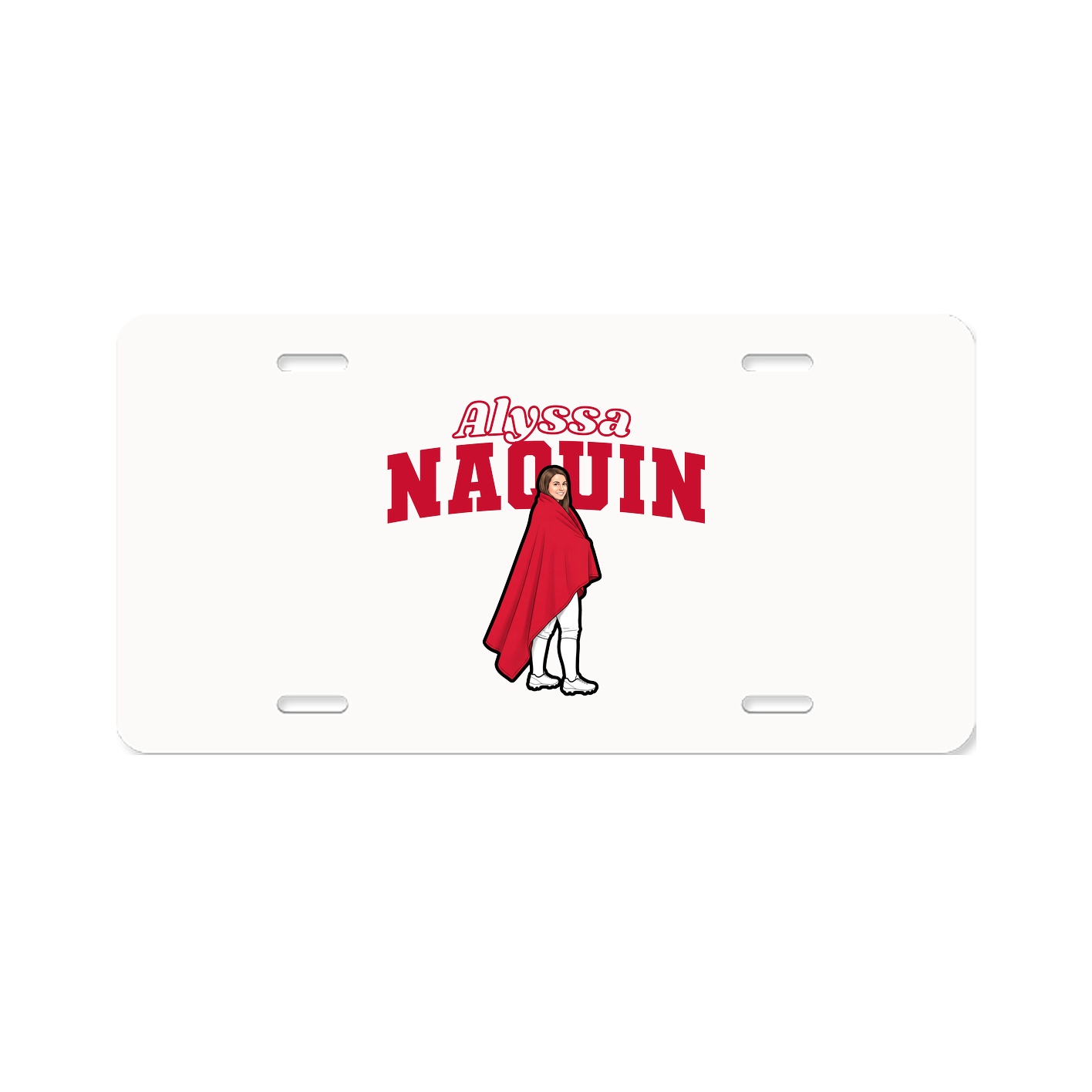 License Plate — Name Arch in Classic
