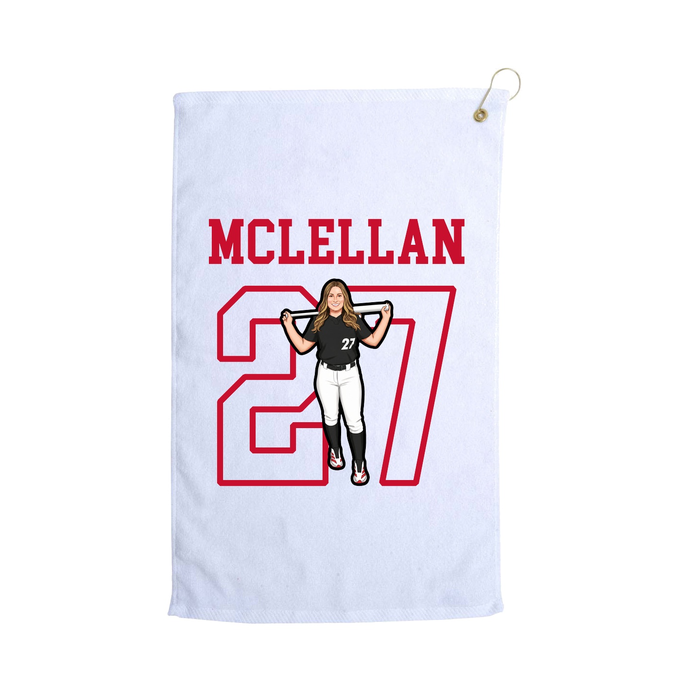 Golf Towel — Shirsey in White